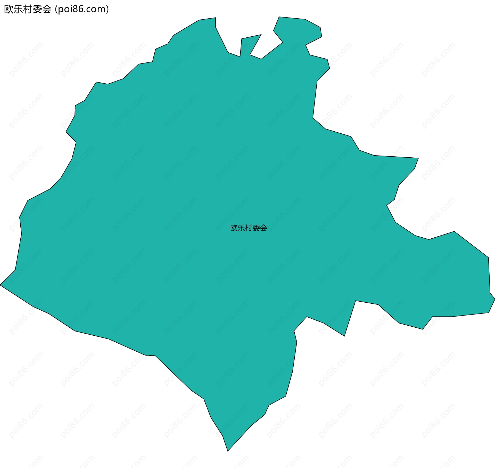 欧乐村委会边界地图