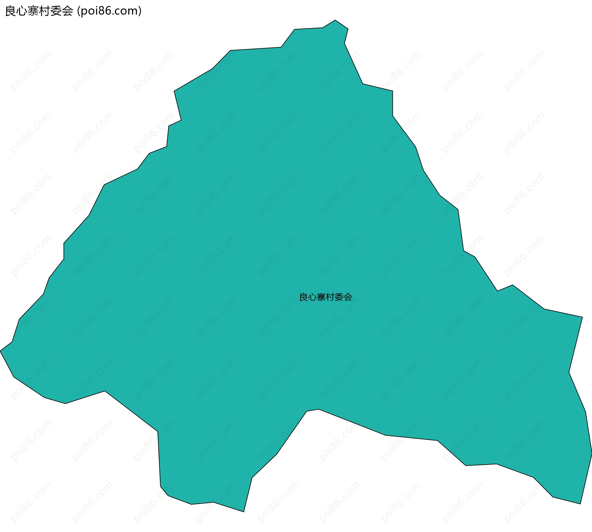 良心寨村委会边界地图