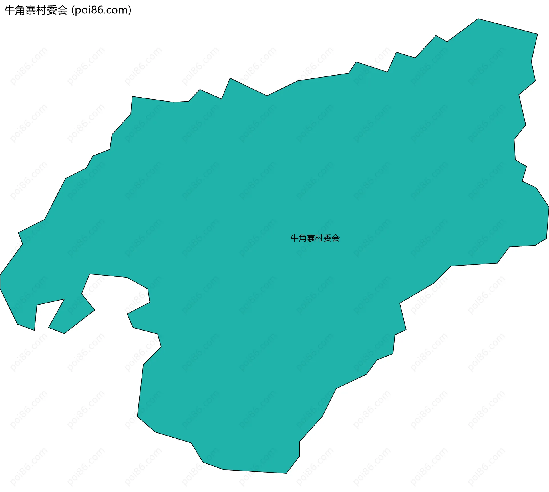 牛角寨村委会边界地图