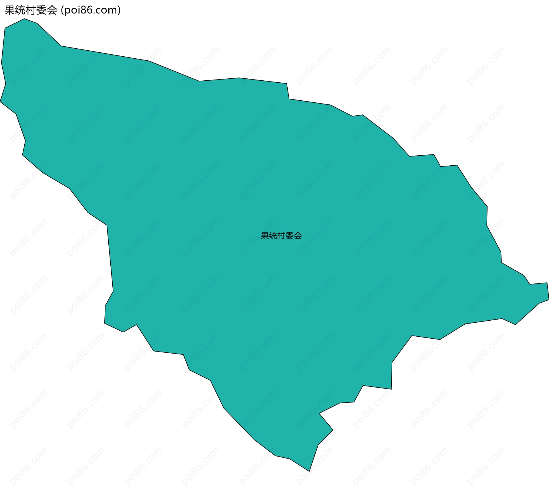 果统村委会边界地图