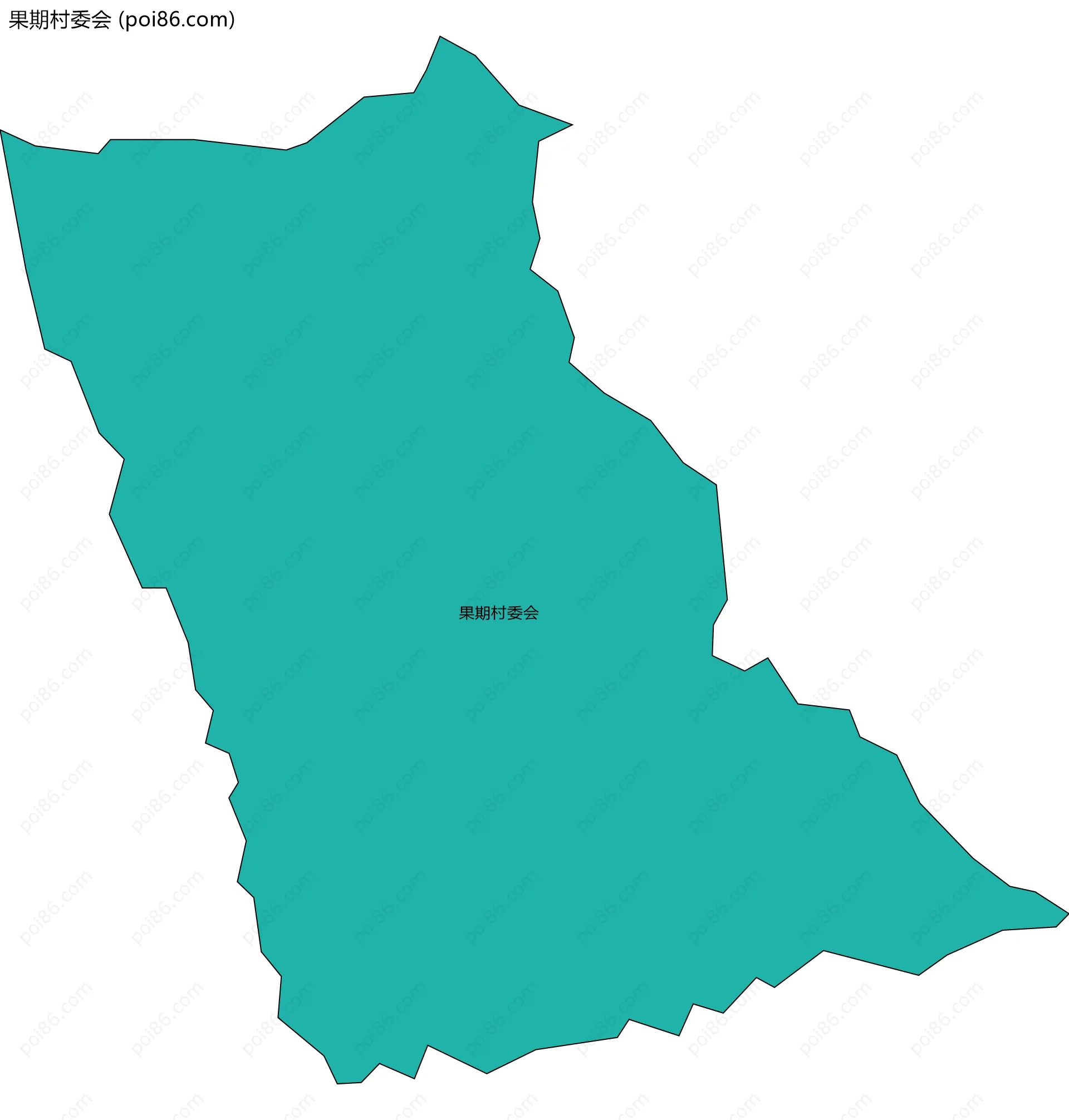 果期村委会边界地图