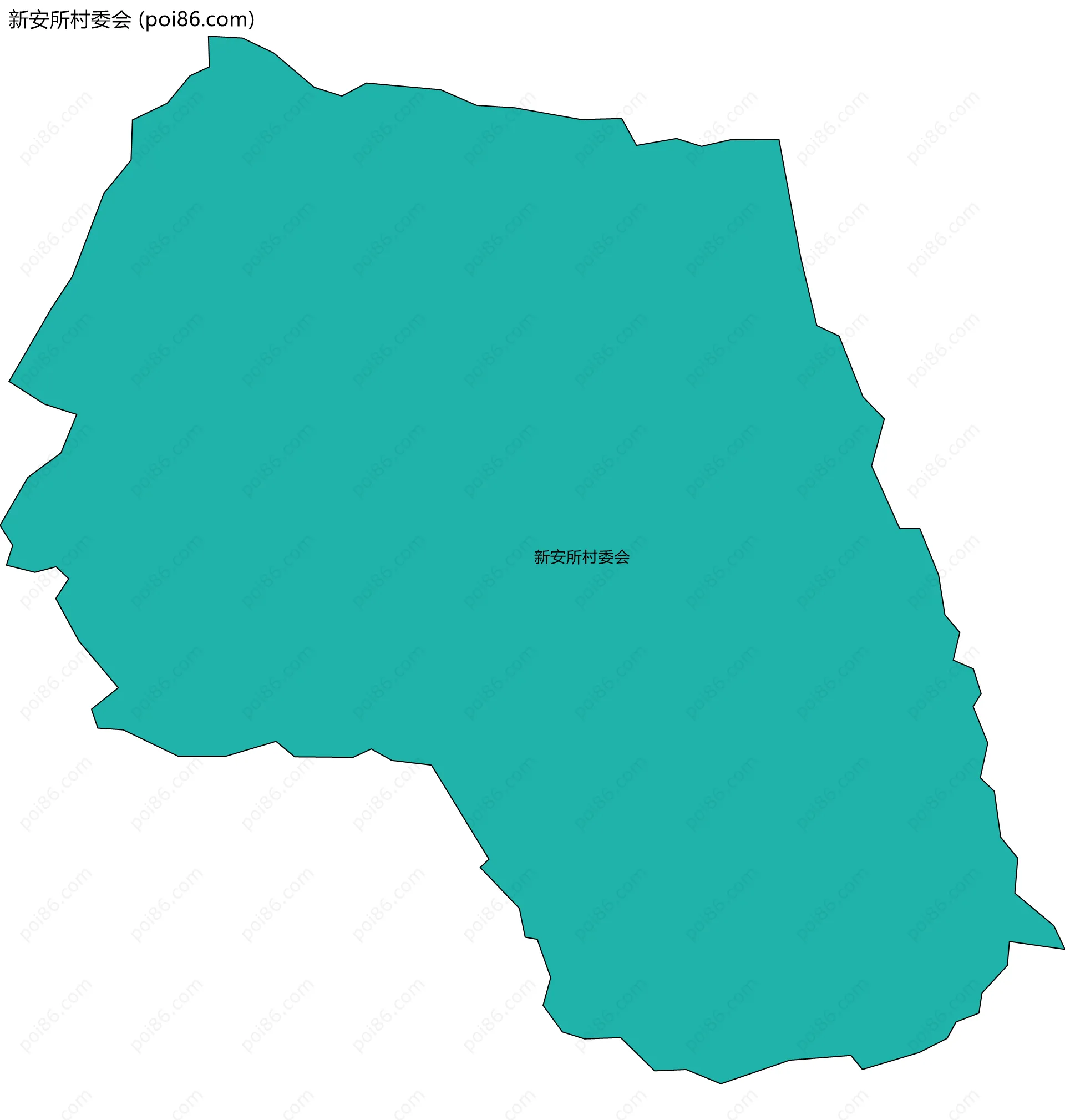 新安所村委会边界地图