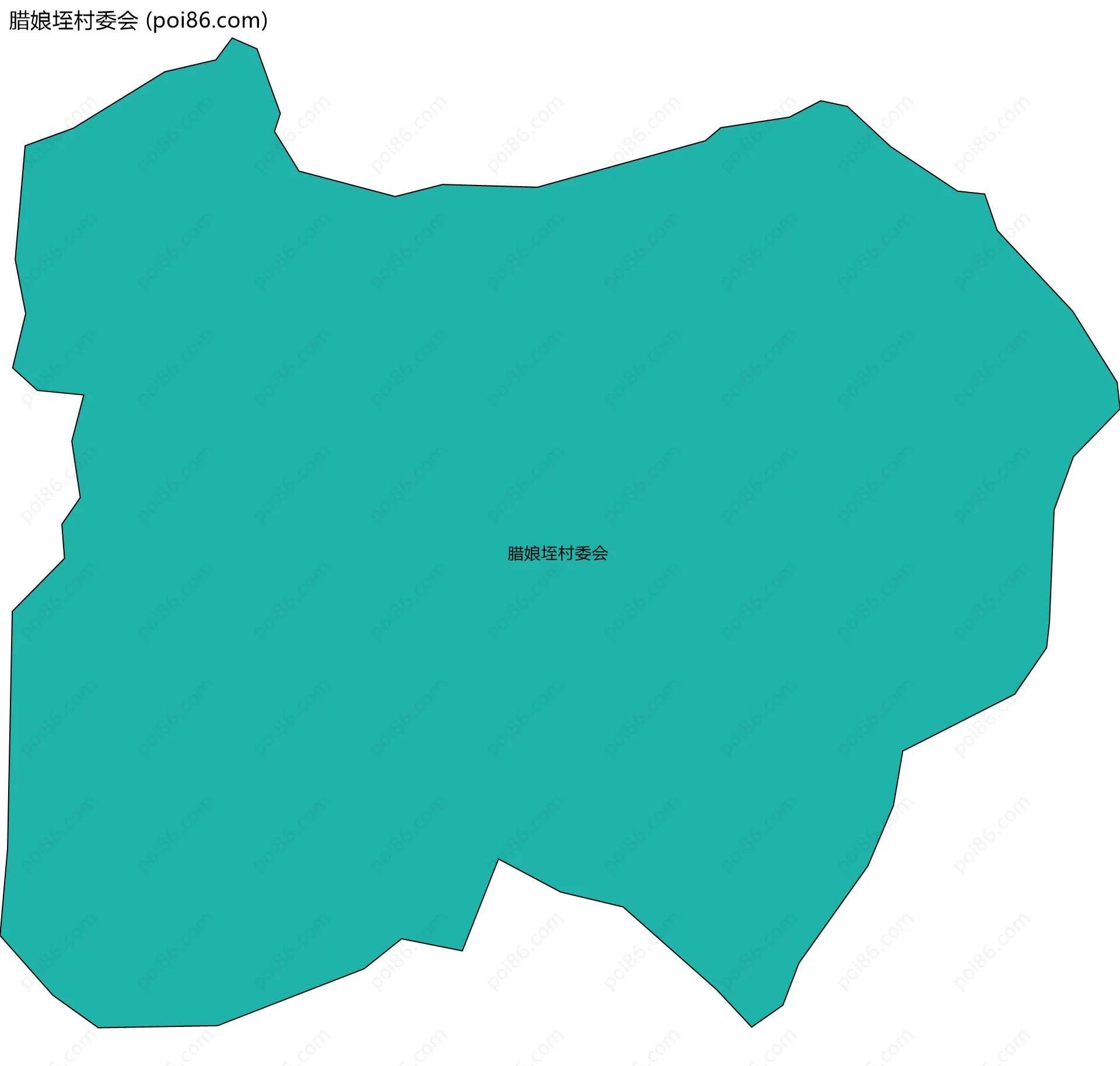 腊娘垤村委会边界地图