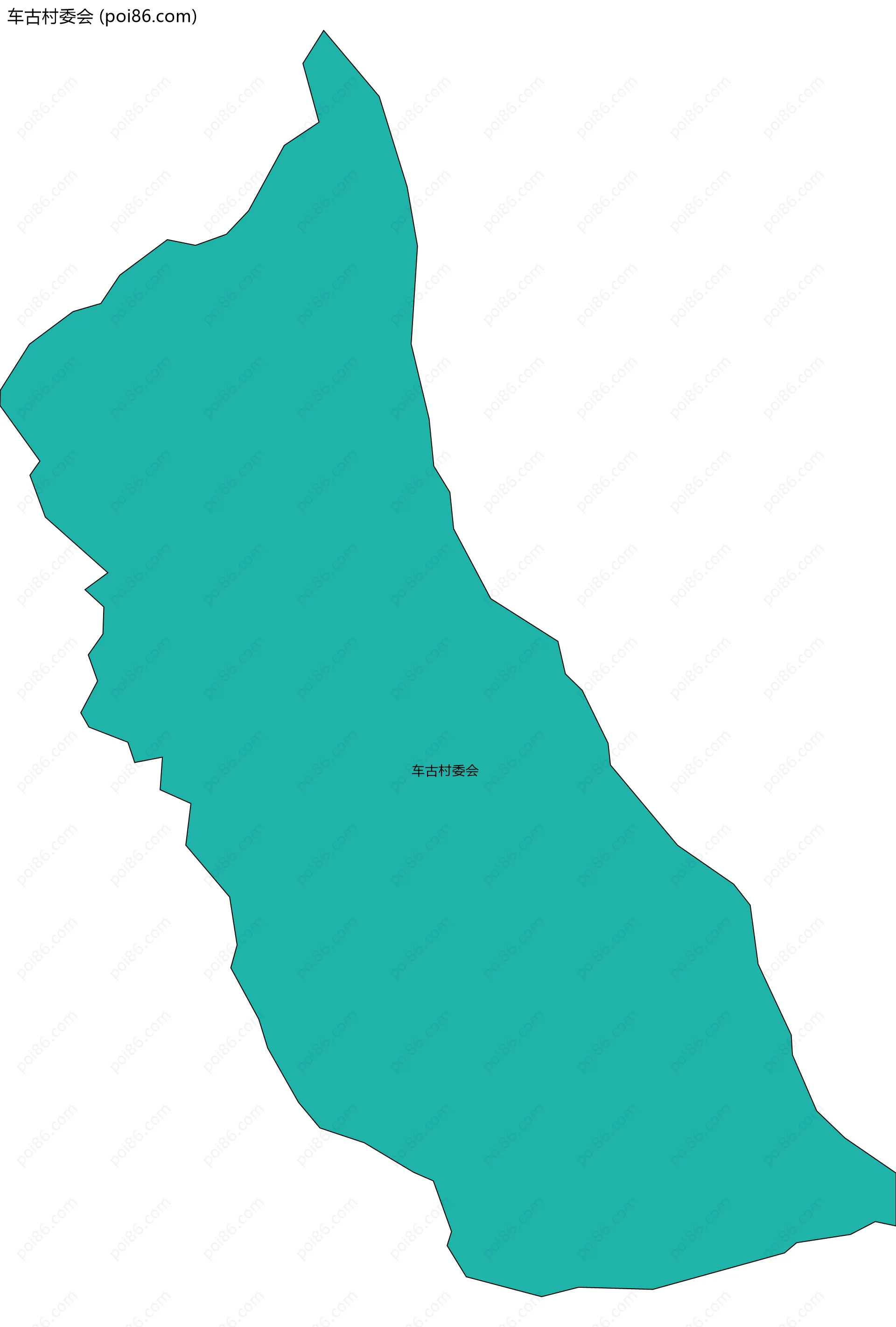 车古村委会边界地图