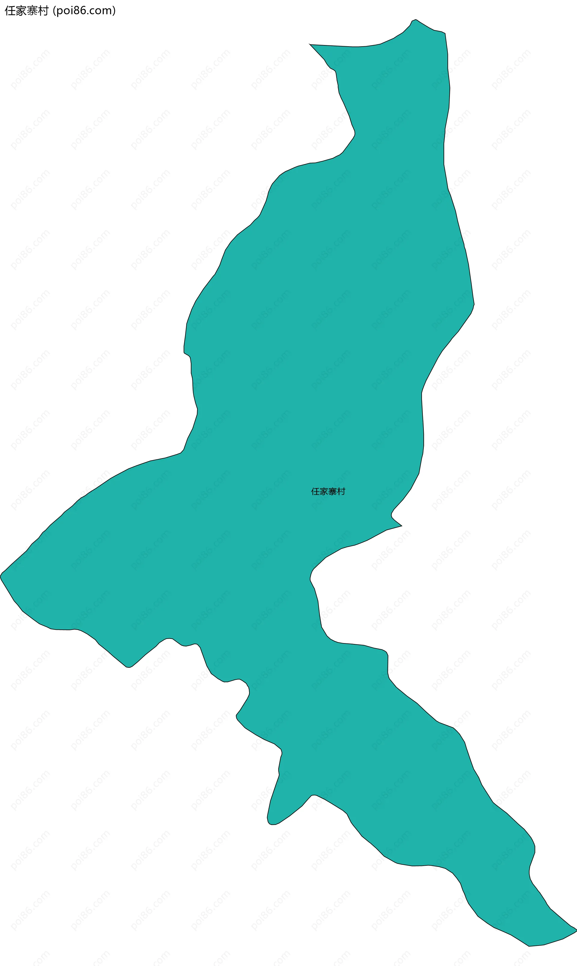 任家寨村边界地图