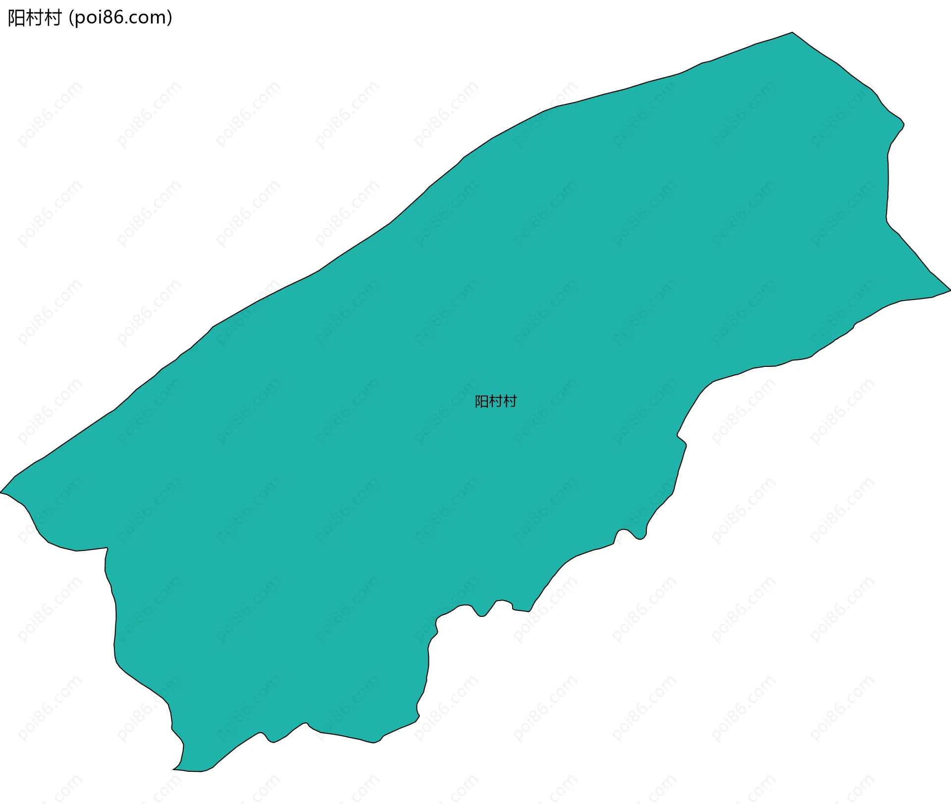 阳村村边界地图