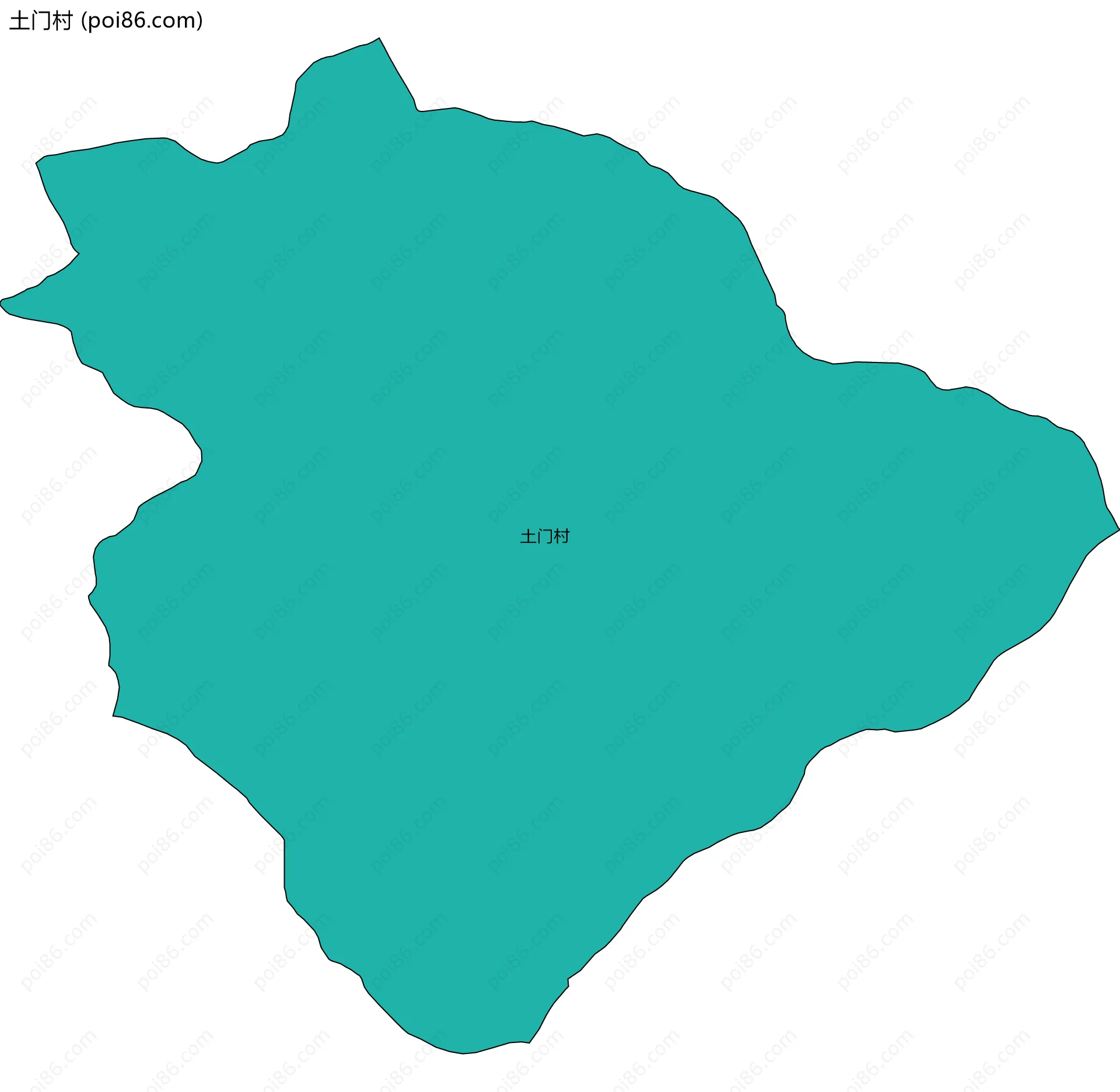 土门村边界地图