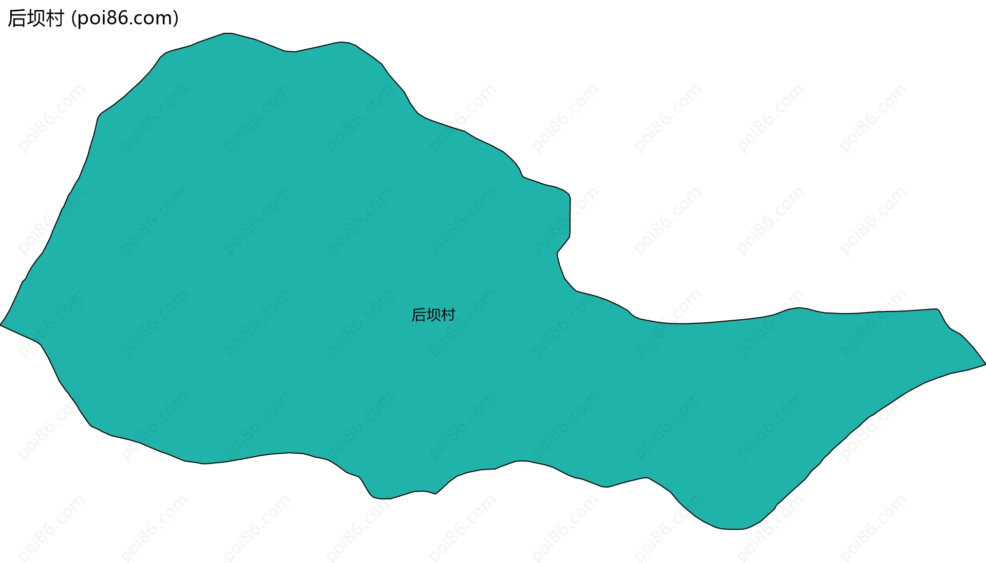 后坝村边界地图