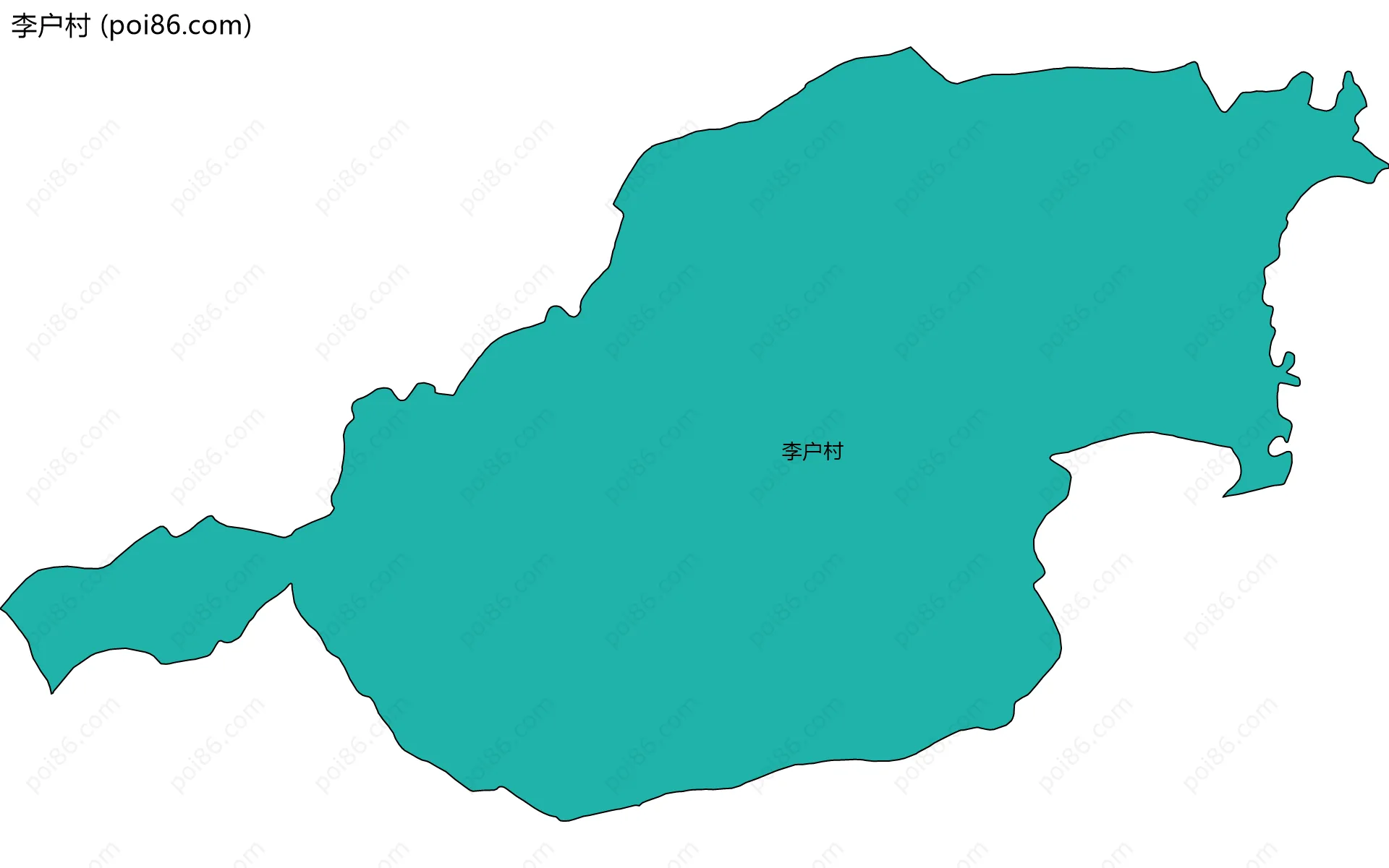 李户村边界地图
