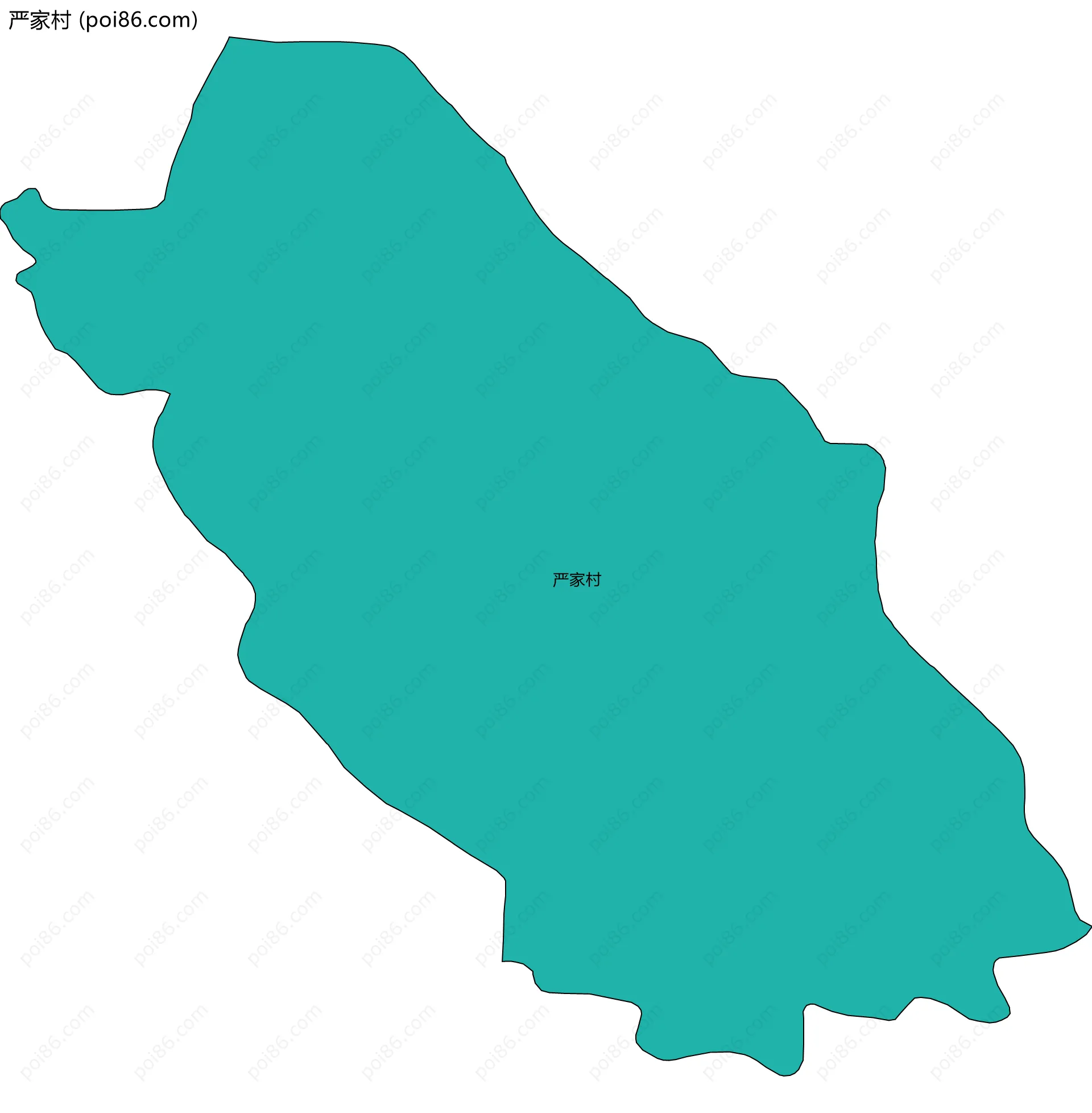 严家村边界地图
