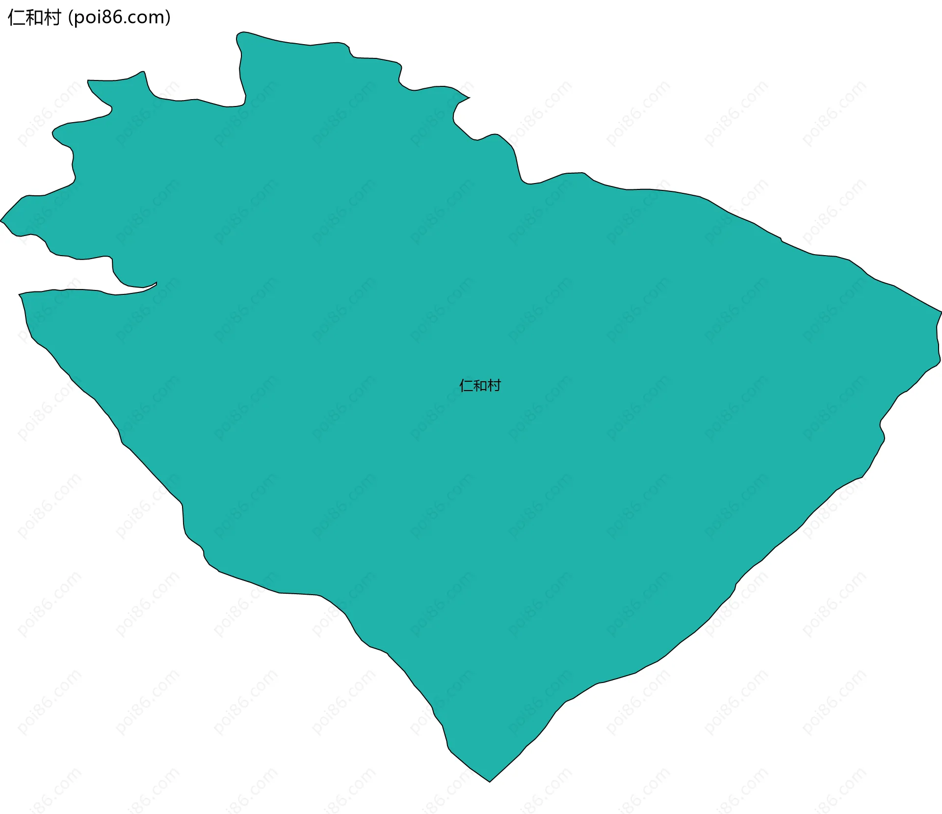 仁和村边界地图