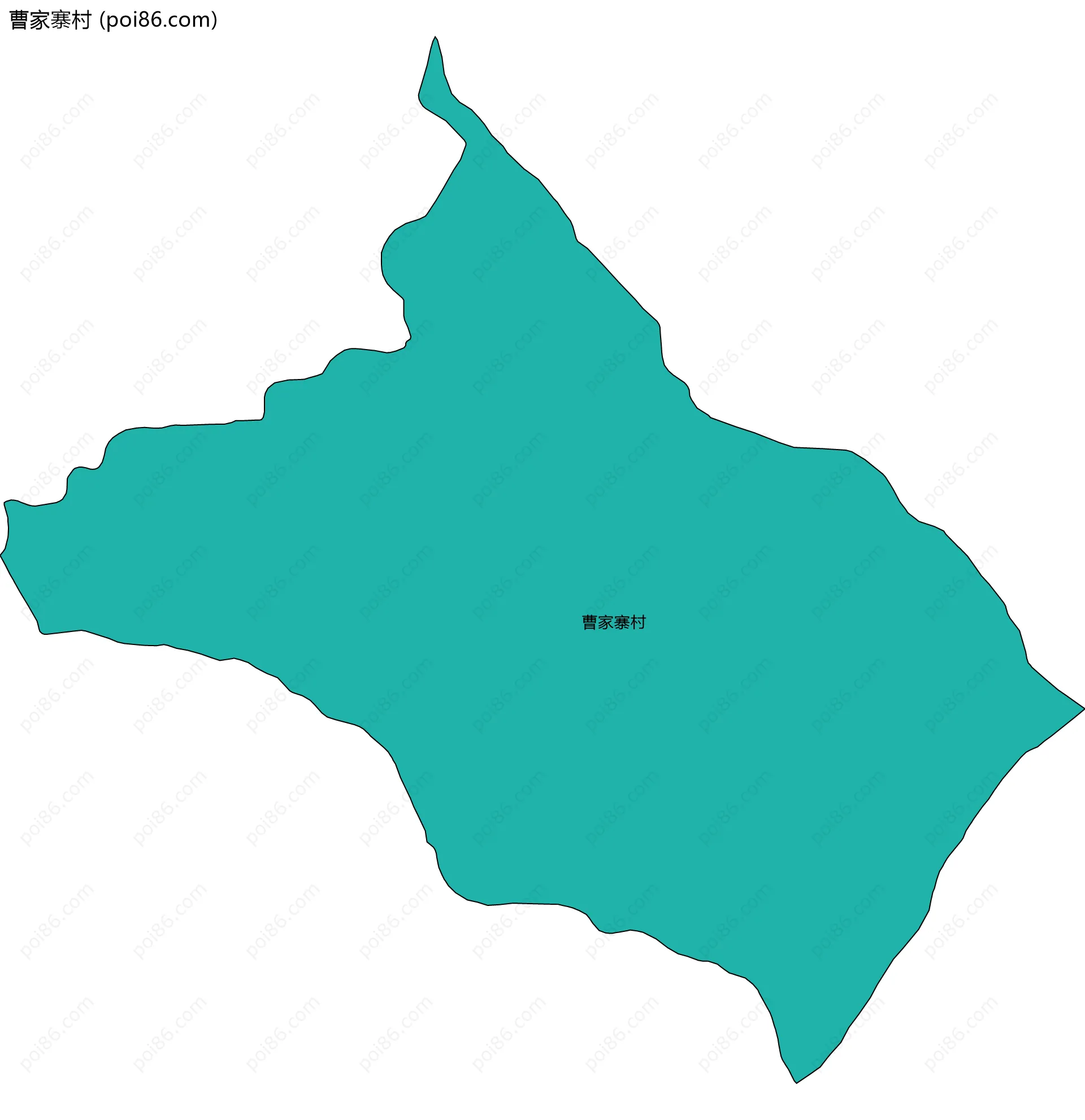 曹家寨村边界地图