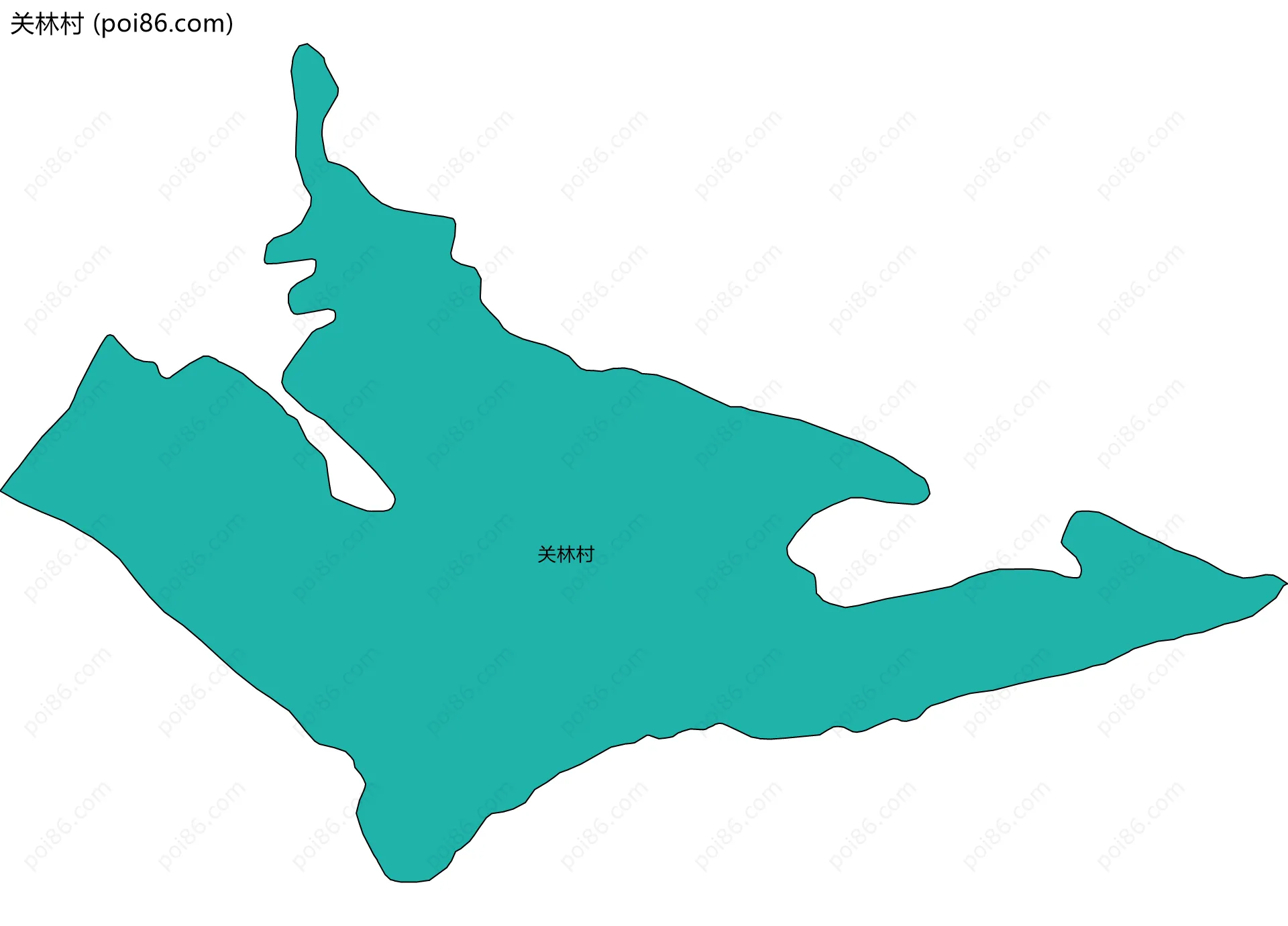 关林村边界地图