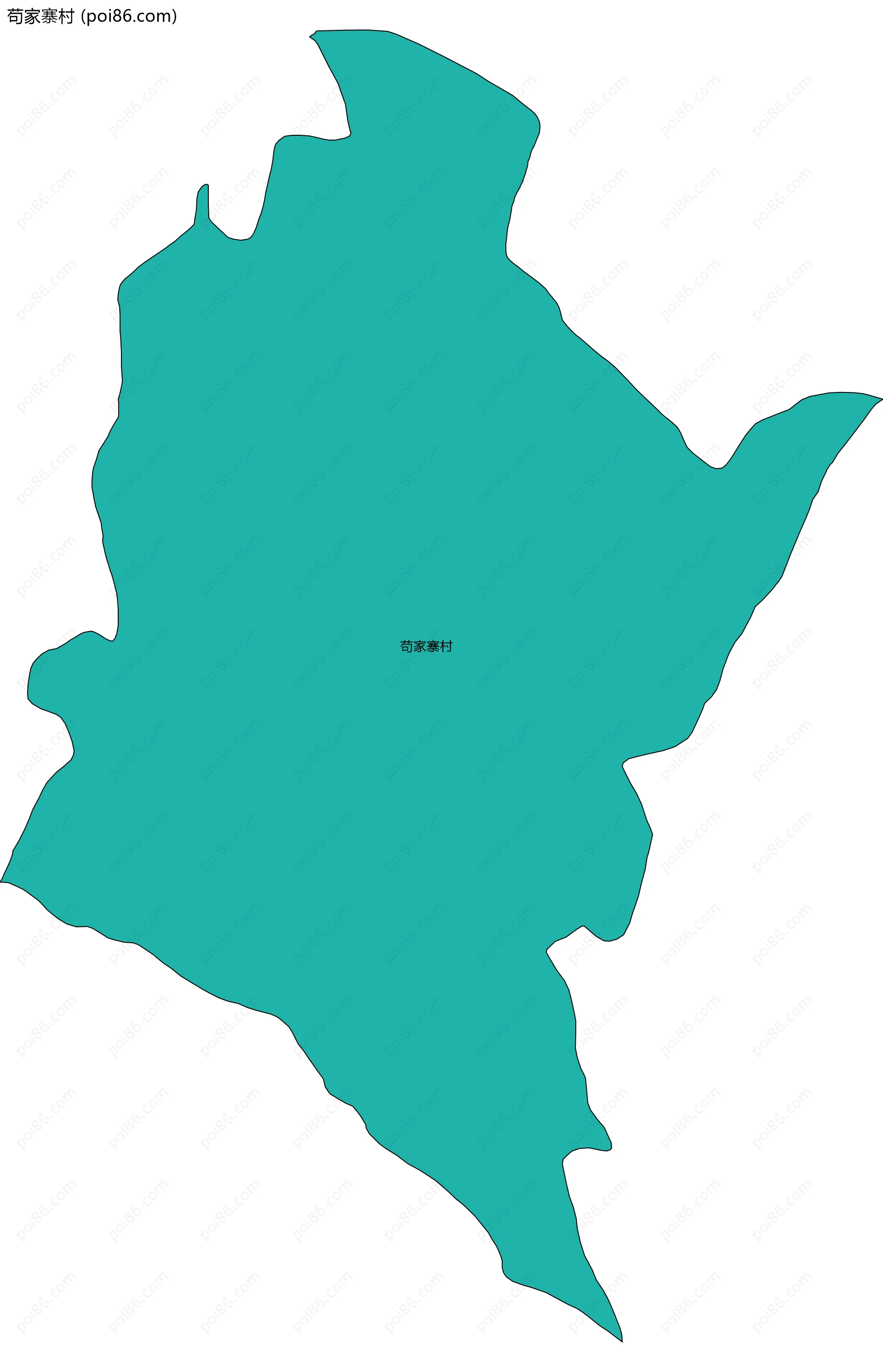 苟家寨村边界地图