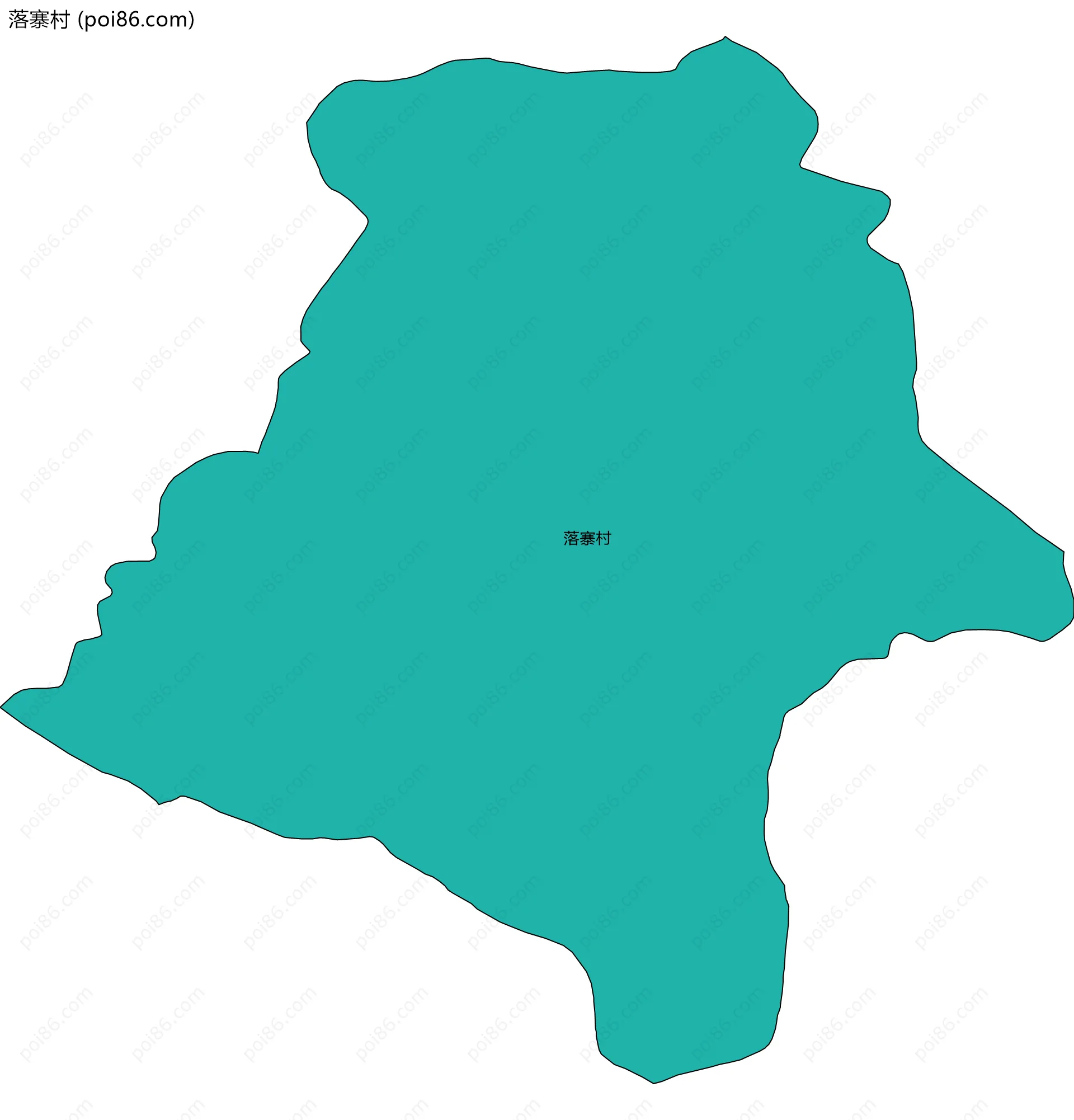落寨村边界地图