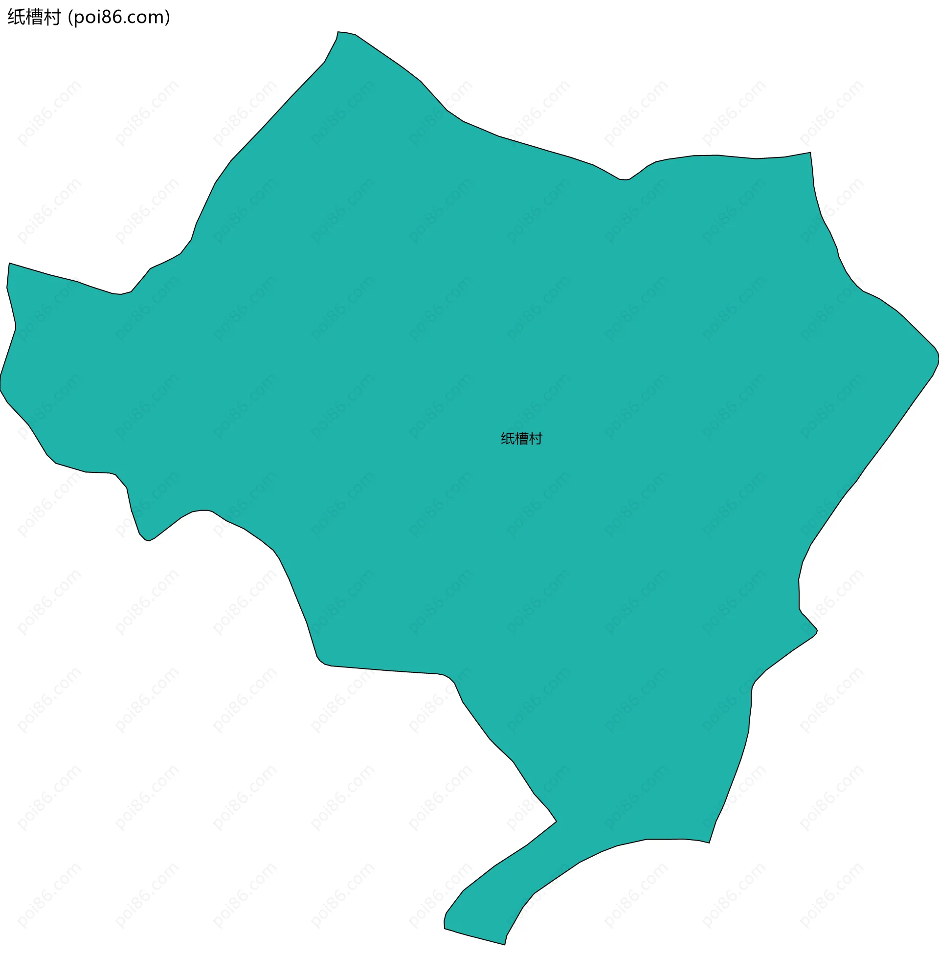 纸槽村边界地图