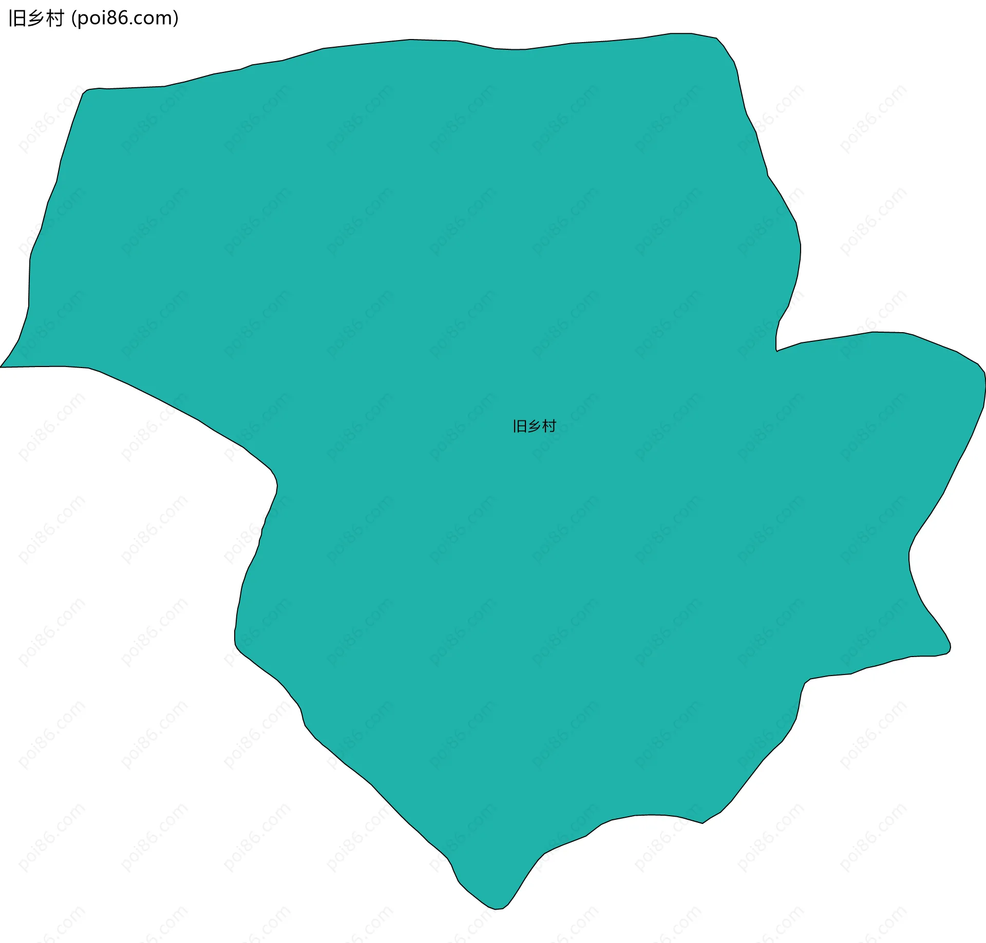 旧乡村边界地图