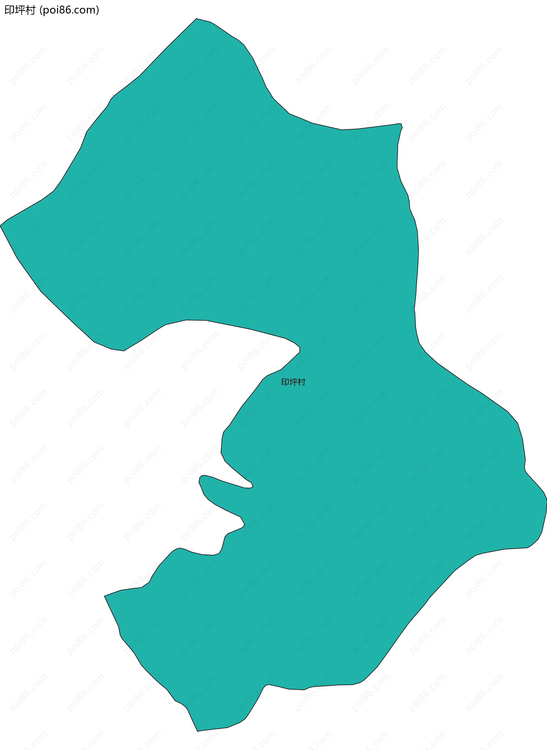 印坪村边界地图