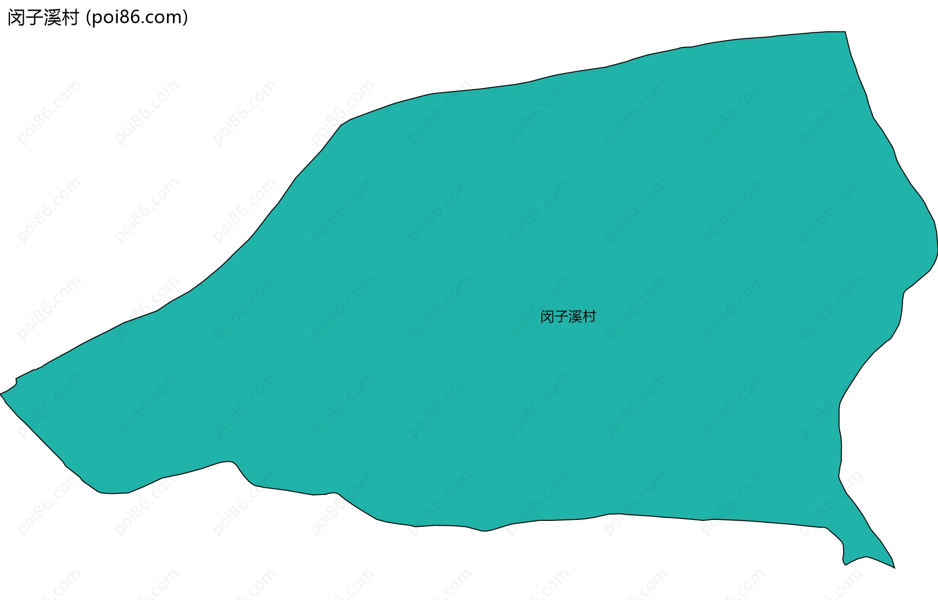 闵子溪村边界地图