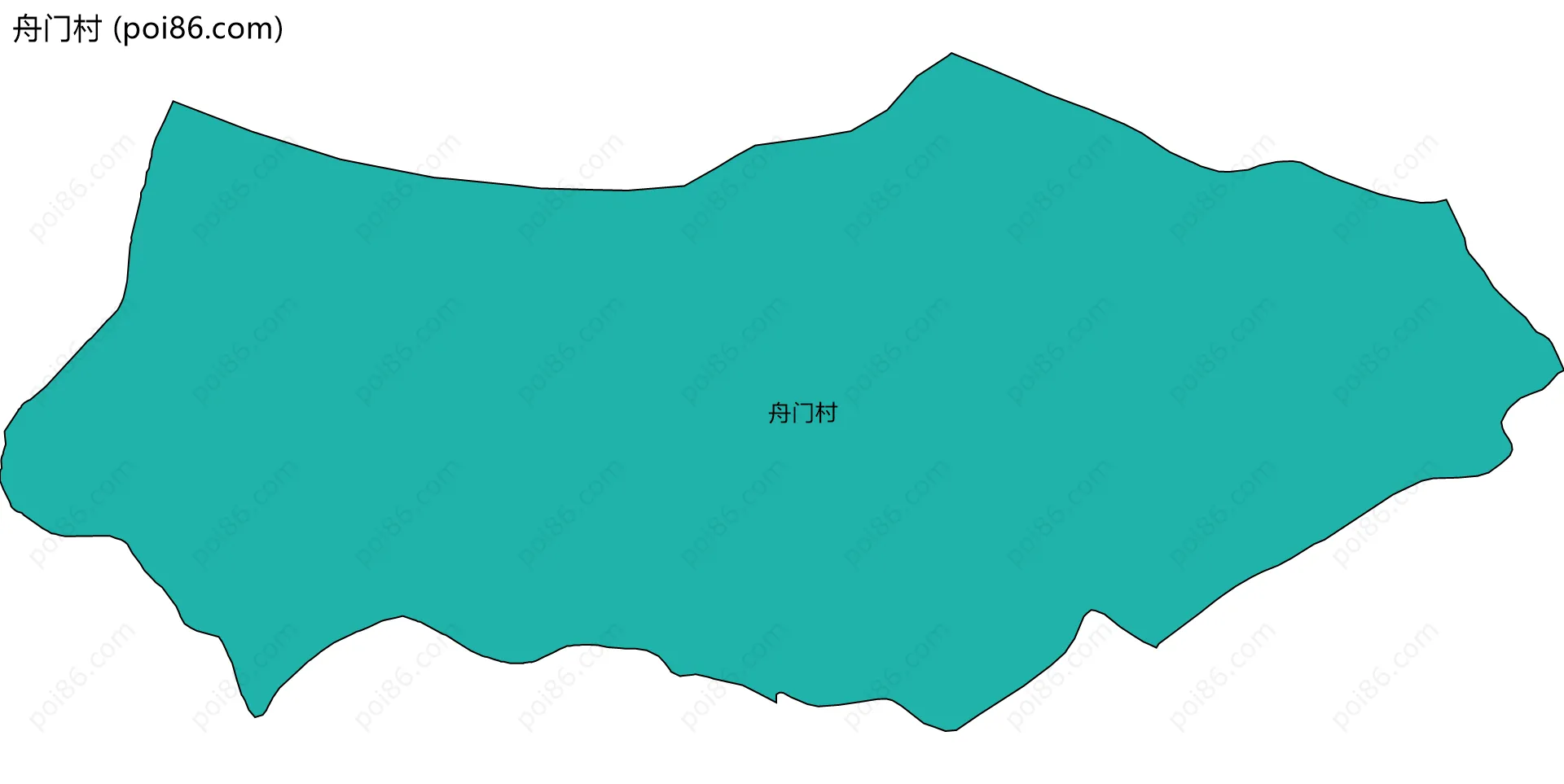 舟门村边界地图