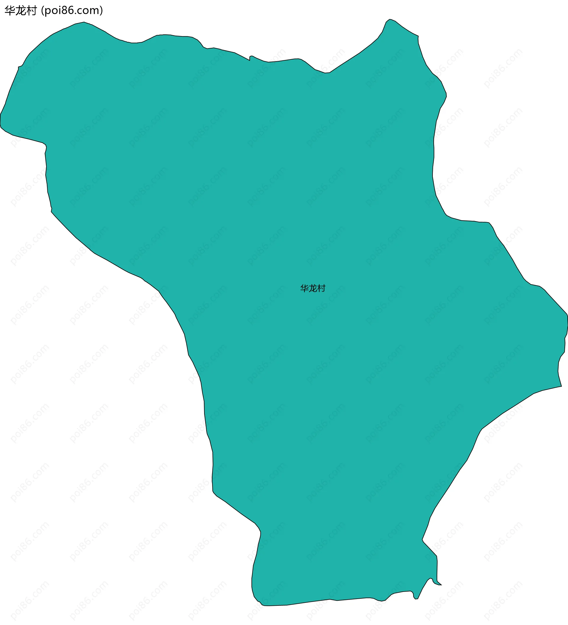 华龙村边界地图