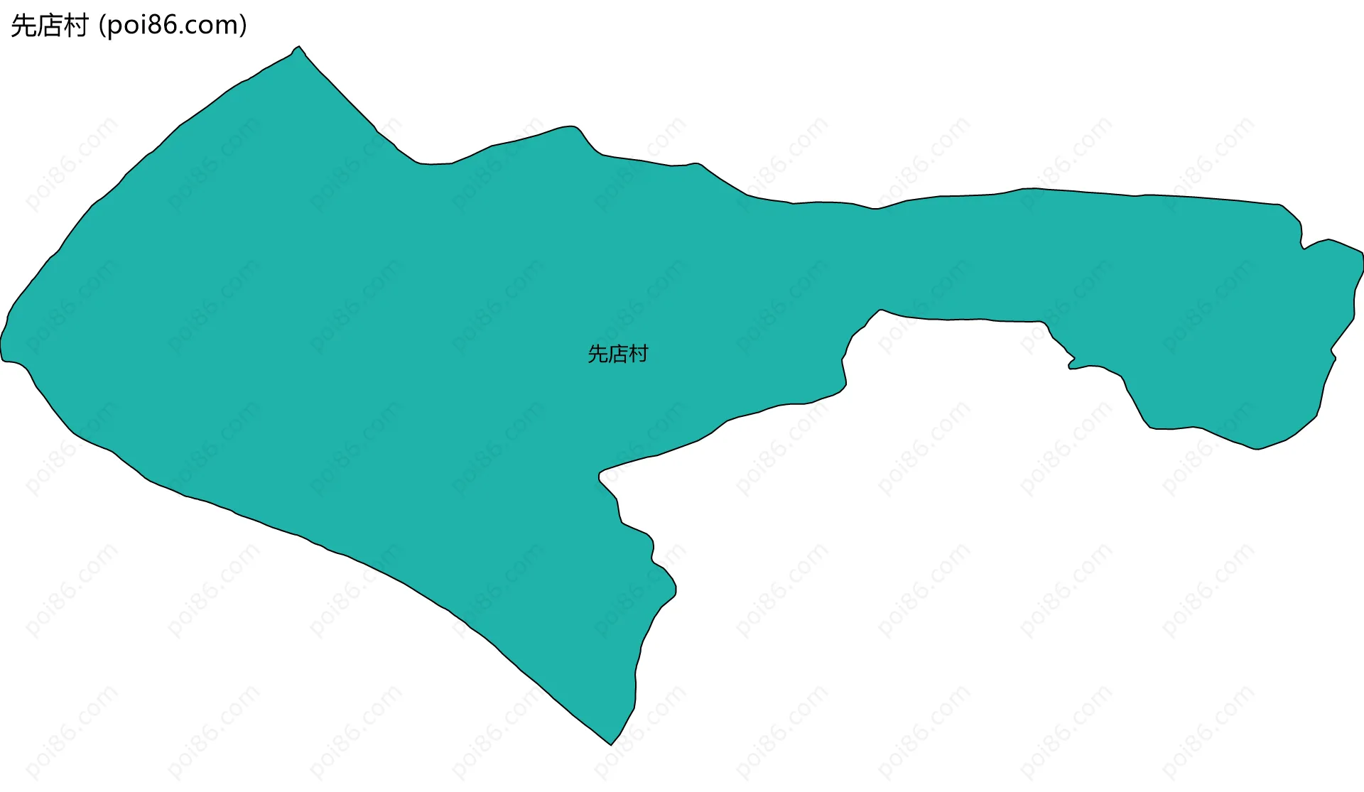 先店村边界地图