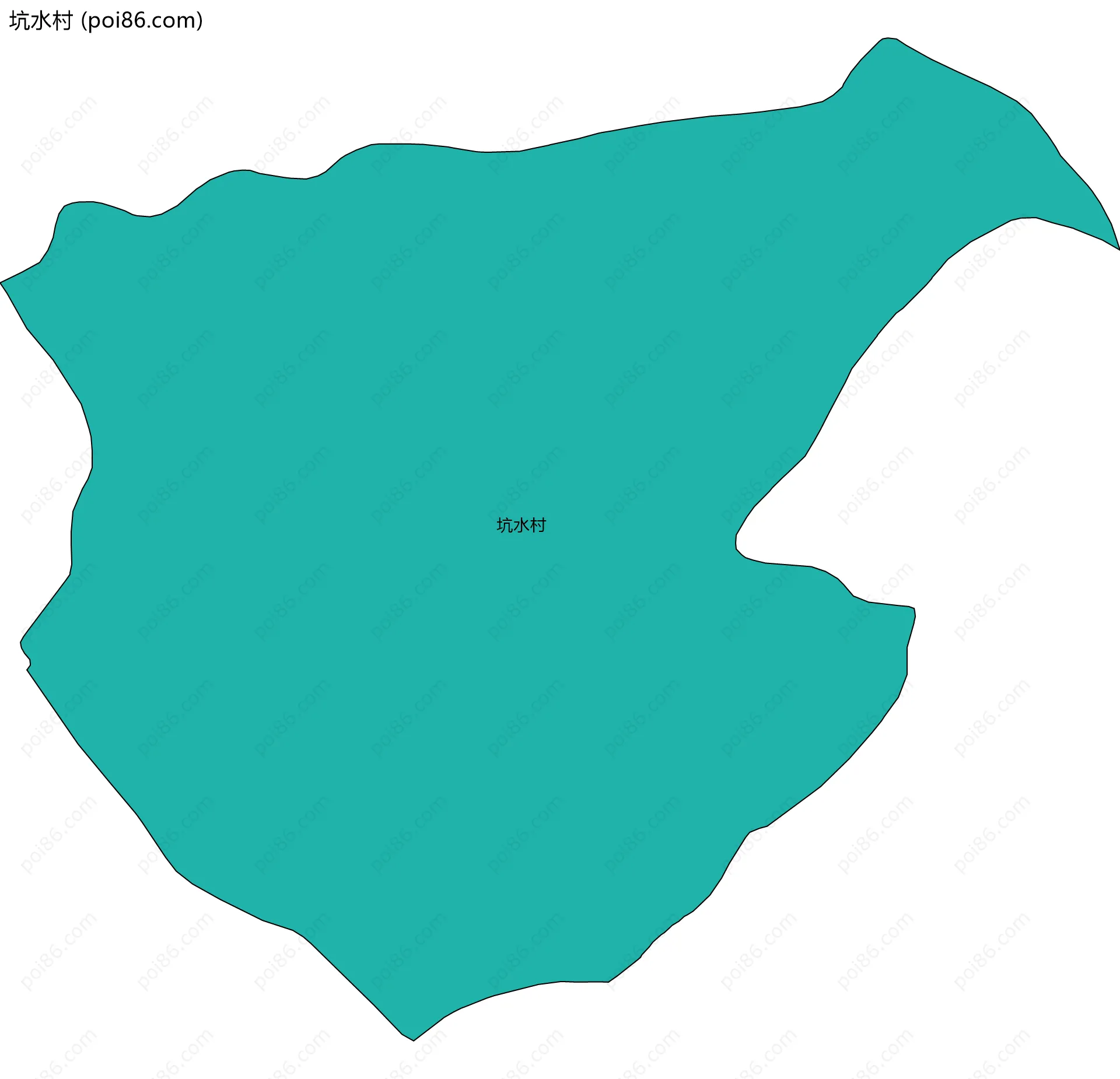 坑水村边界地图