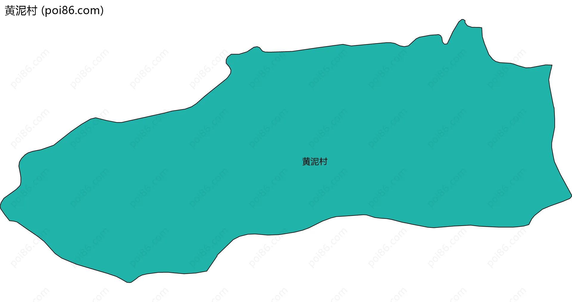 黄泥村边界地图