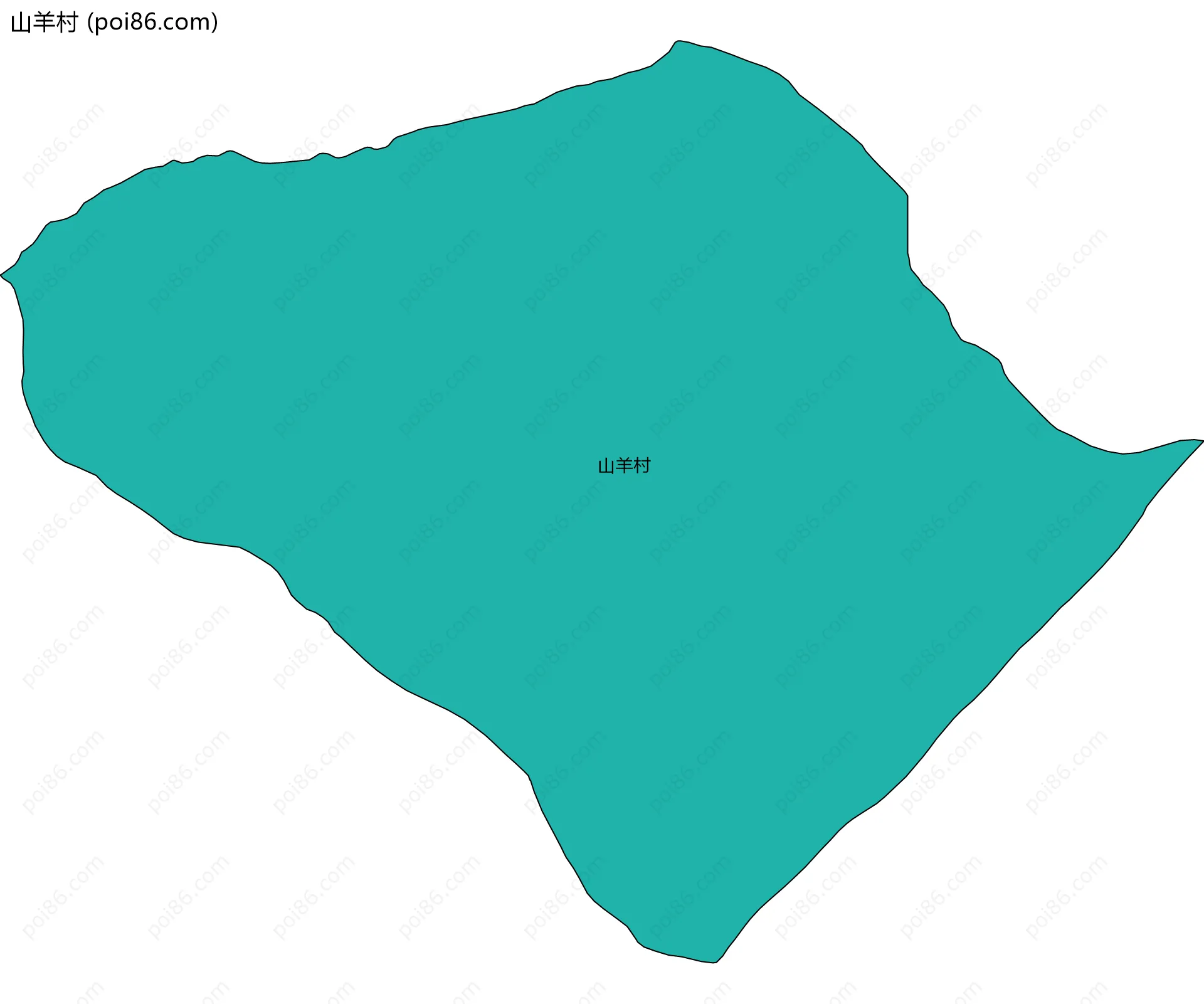 山羊村边界地图