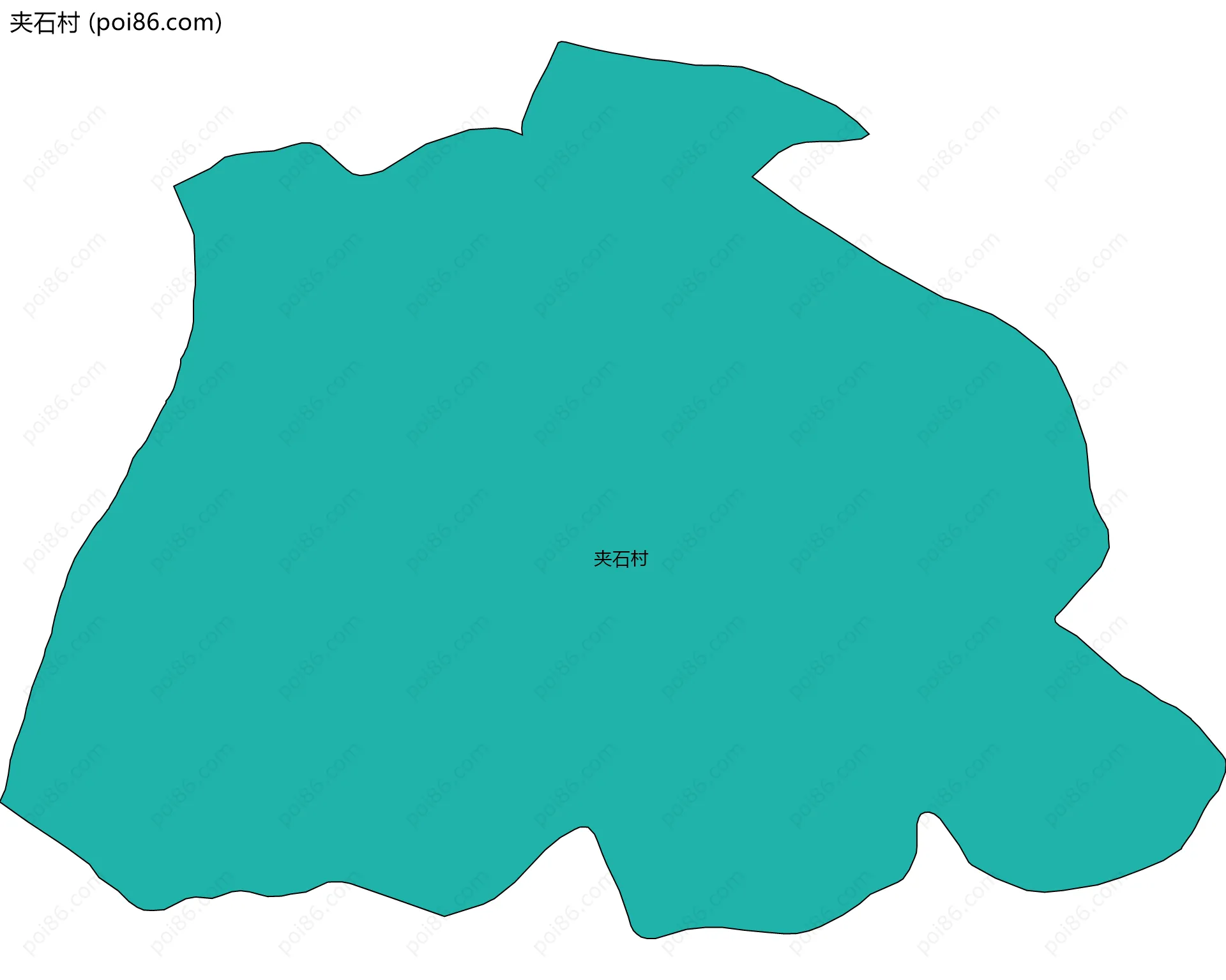 夹石村边界地图