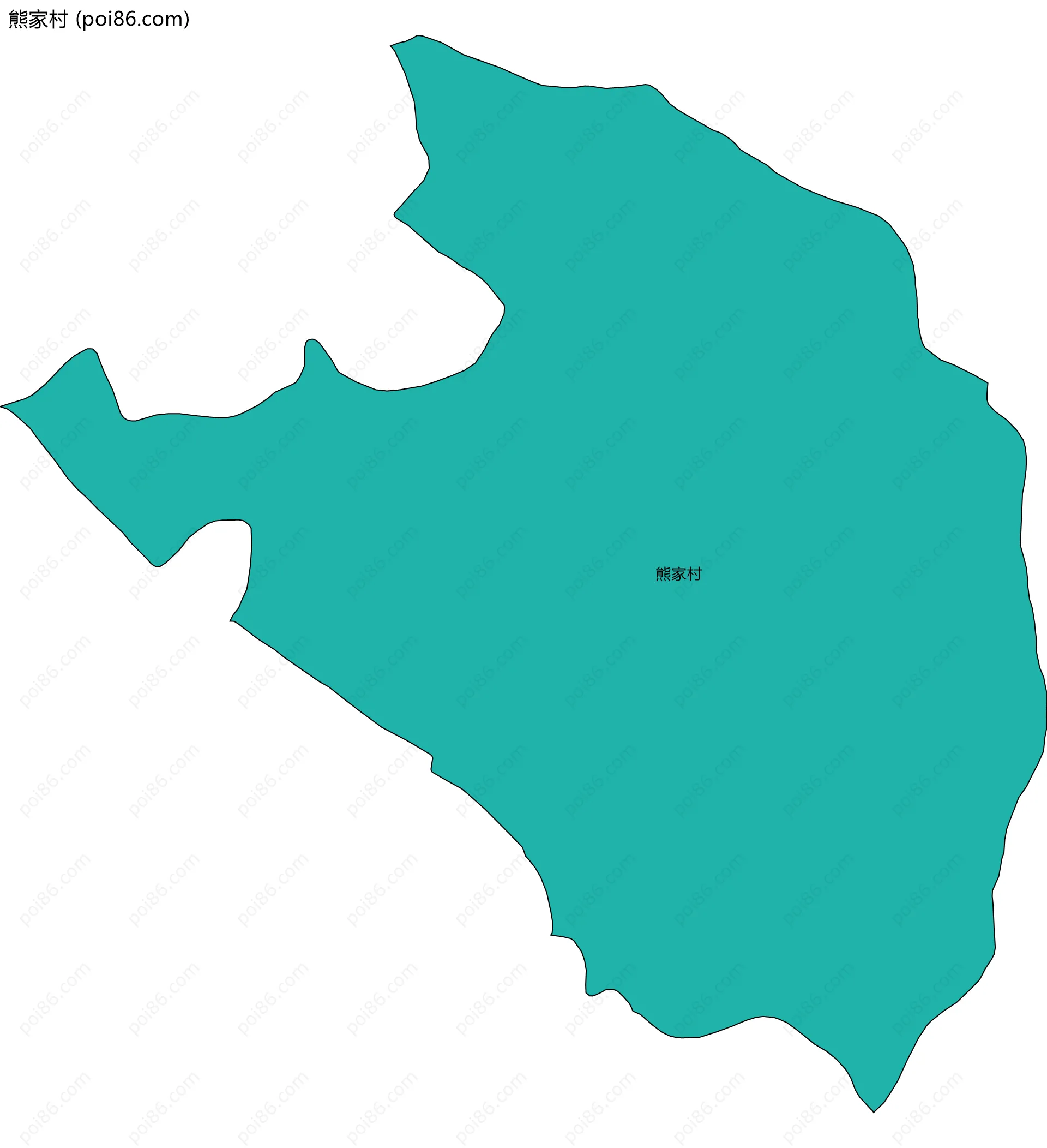 熊家村边界地图