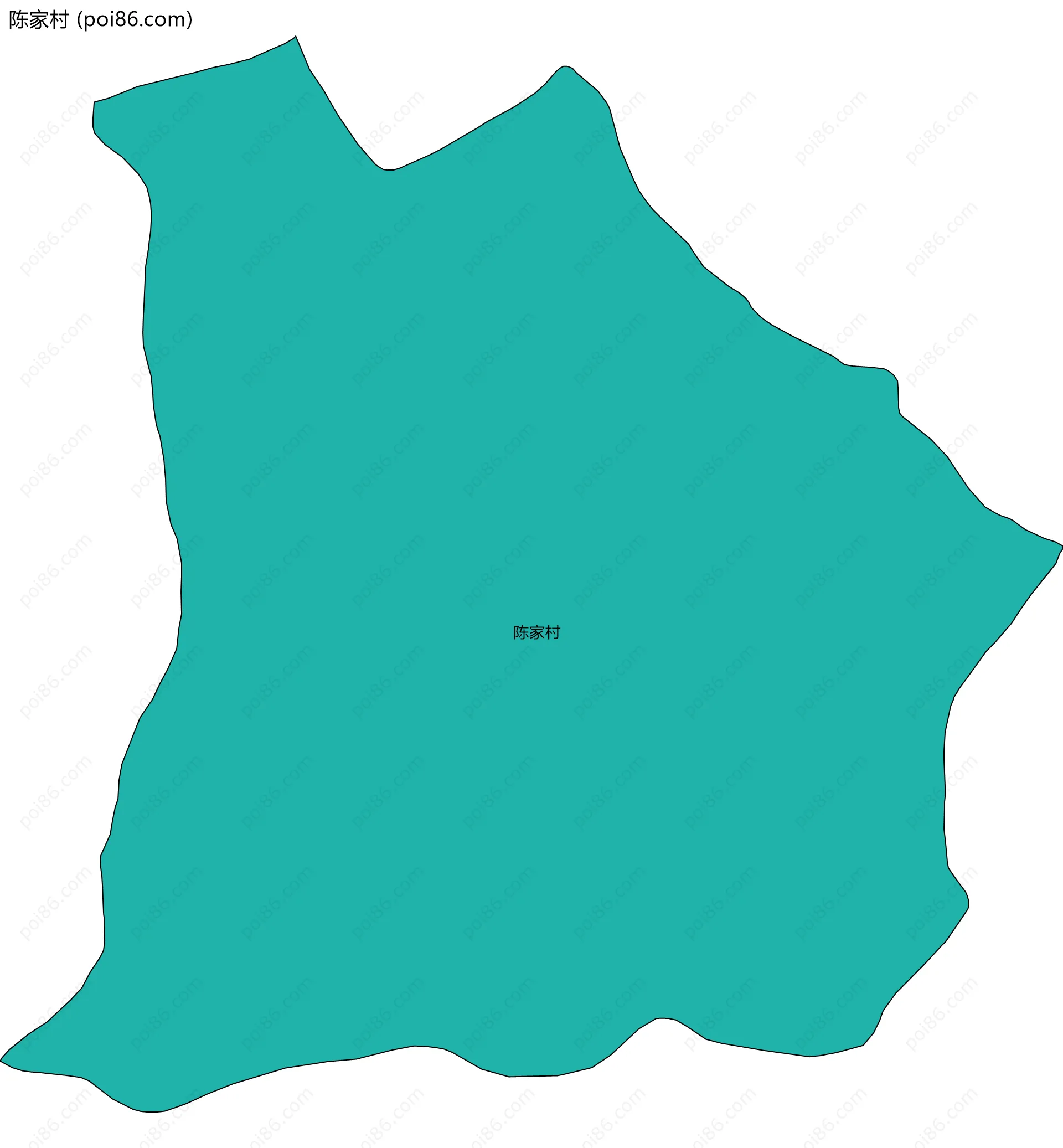 陈家村边界地图
