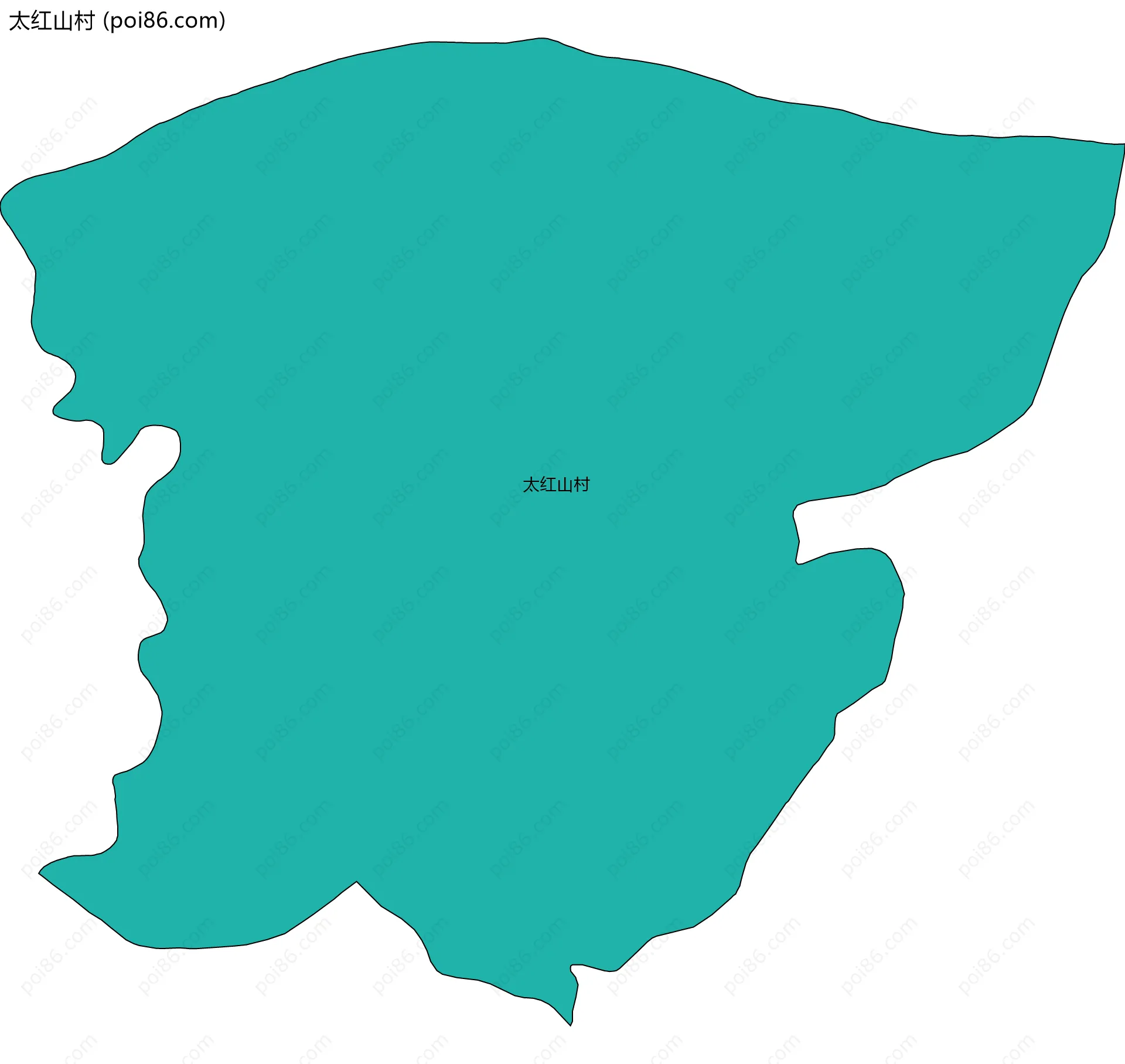 太红山村边界地图