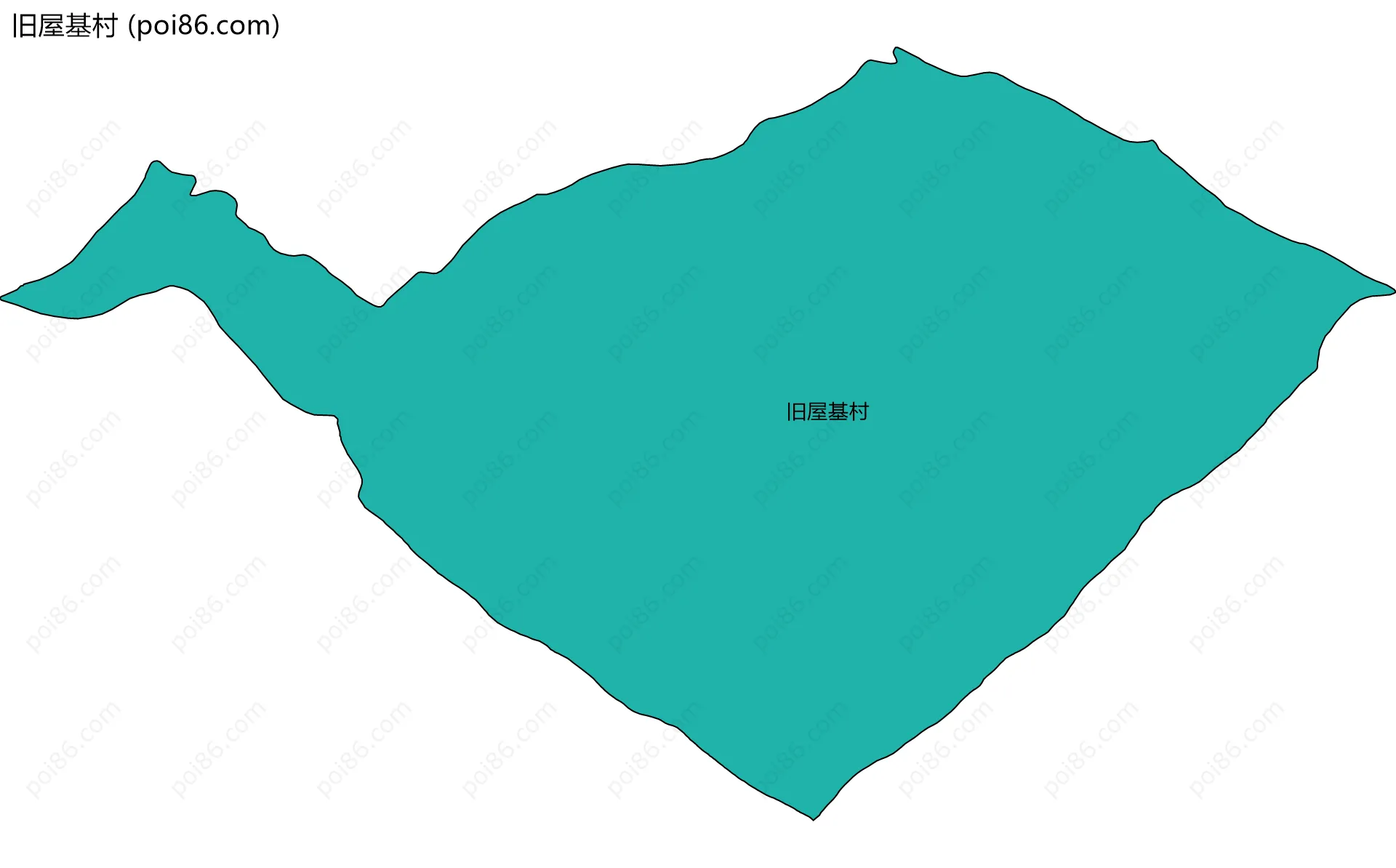 旧屋基村边界地图