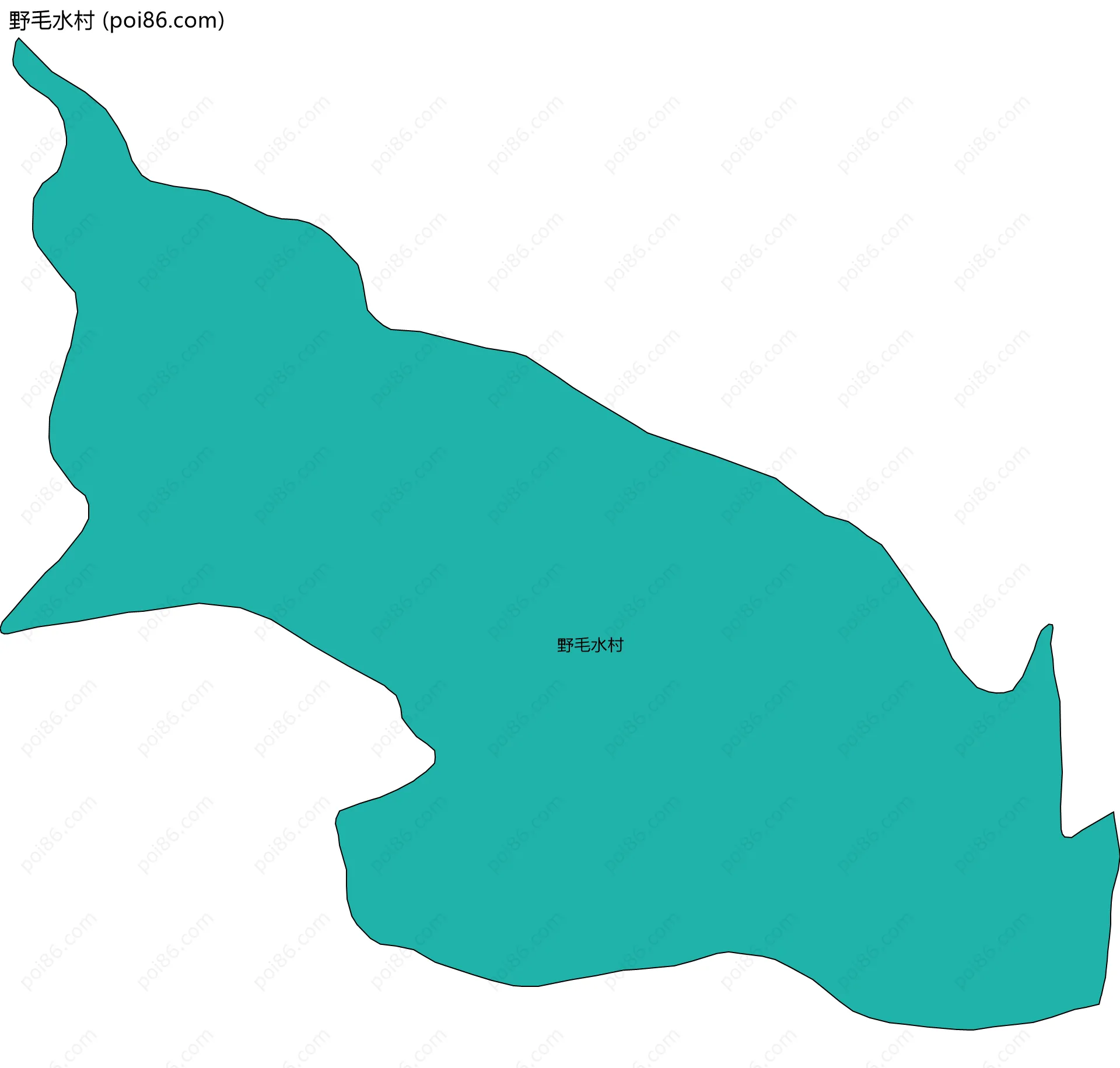 野毛水村边界地图