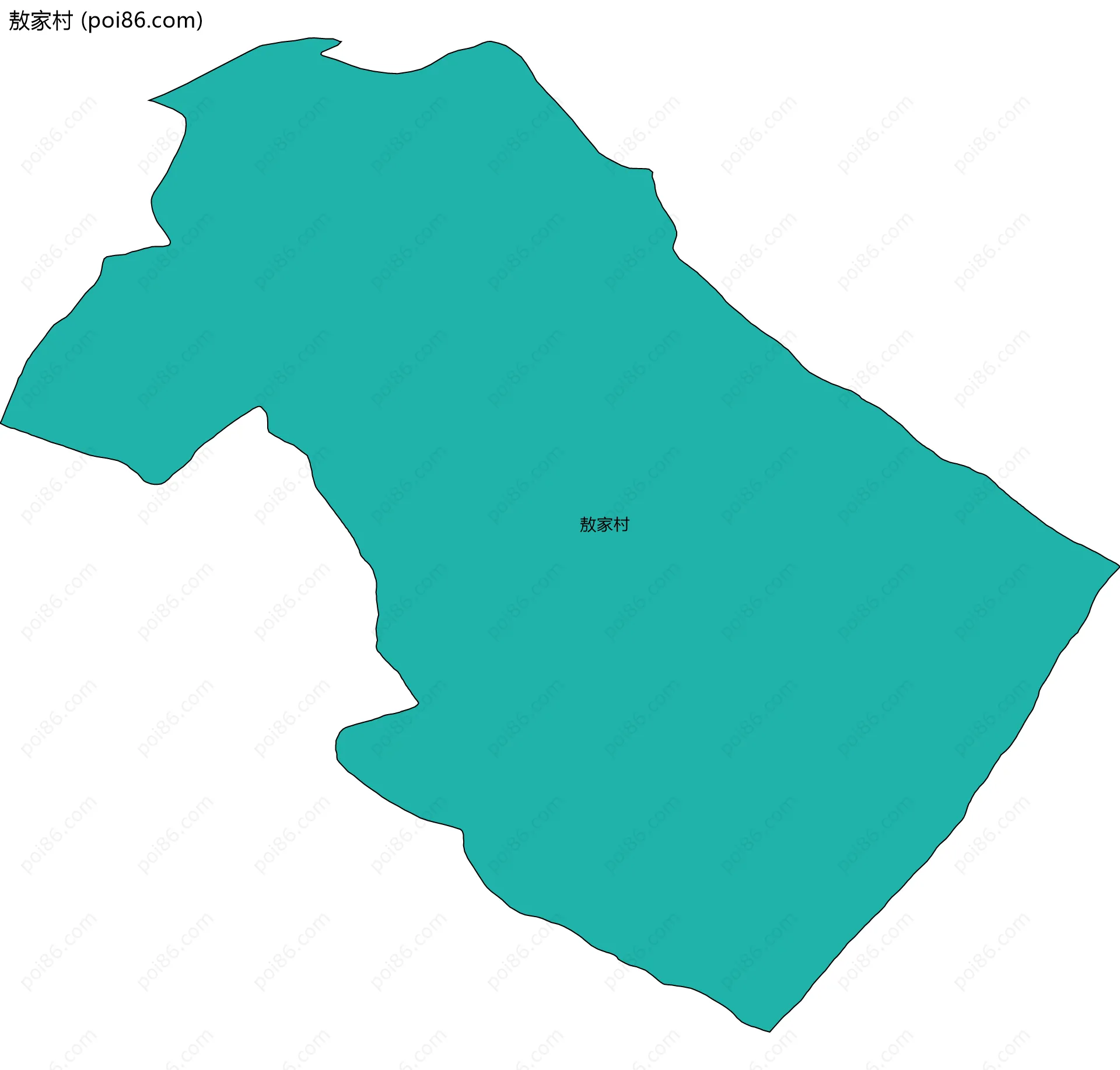 敖家村边界地图