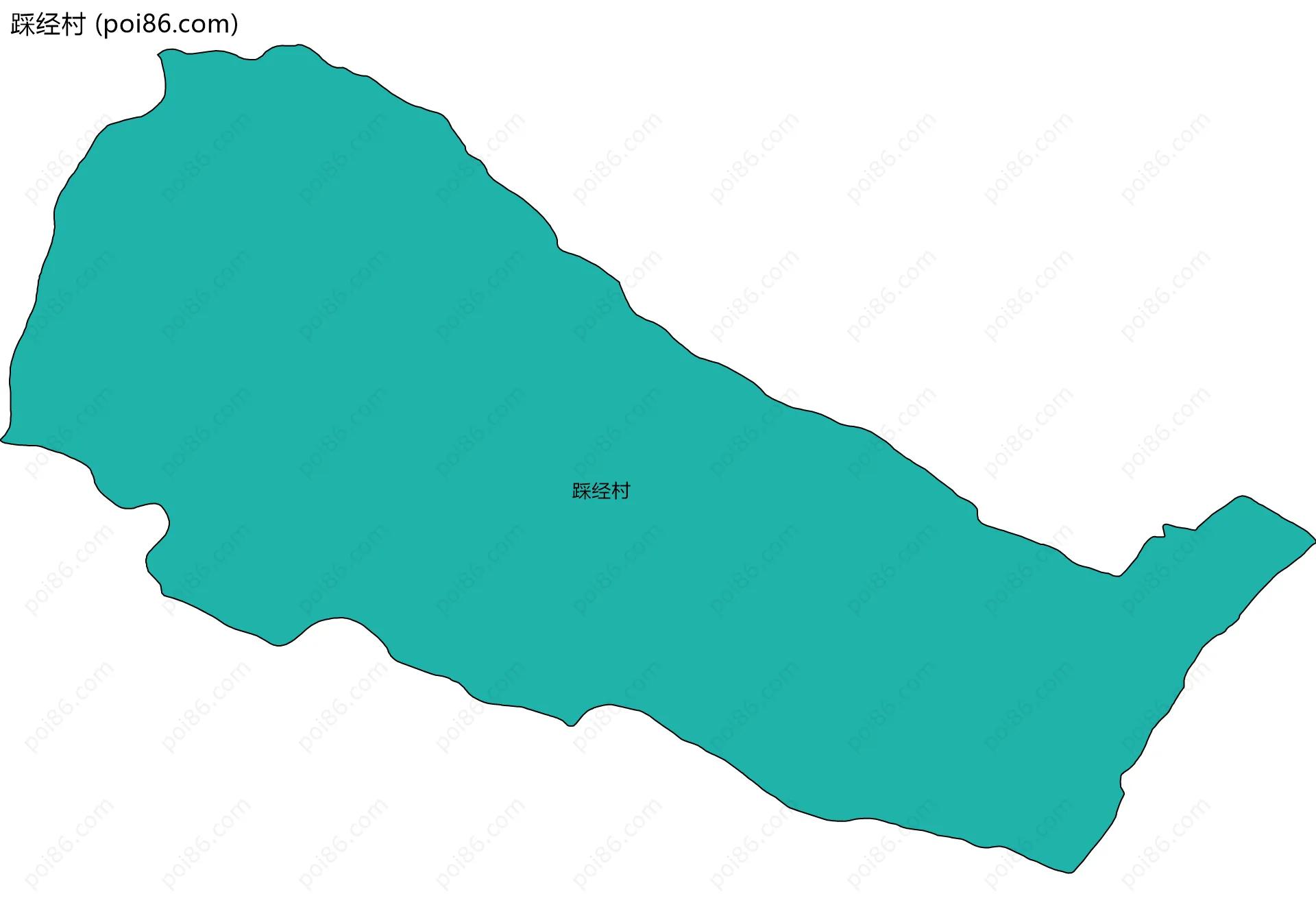 踩经村边界地图