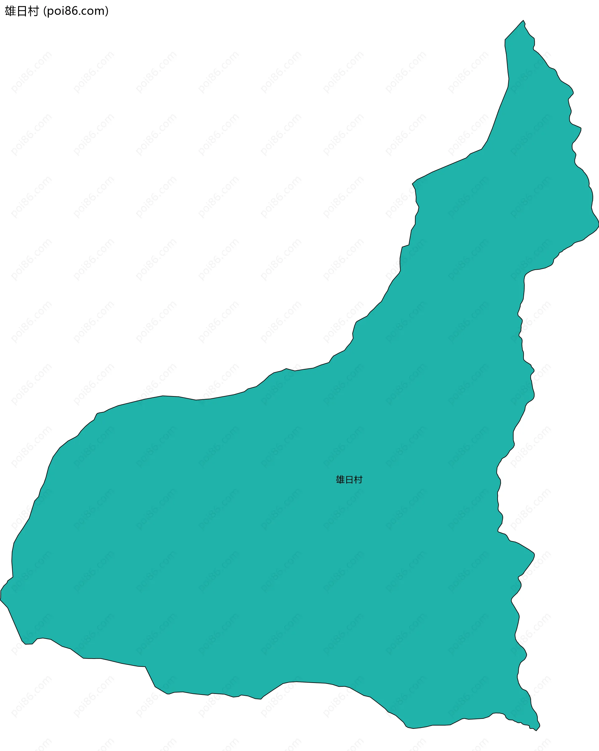 雄日村边界地图