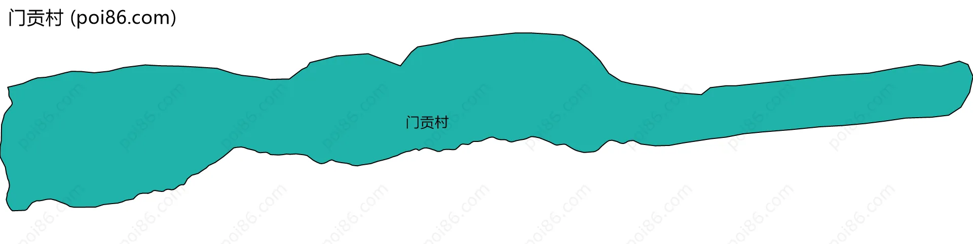 门贡村边界地图