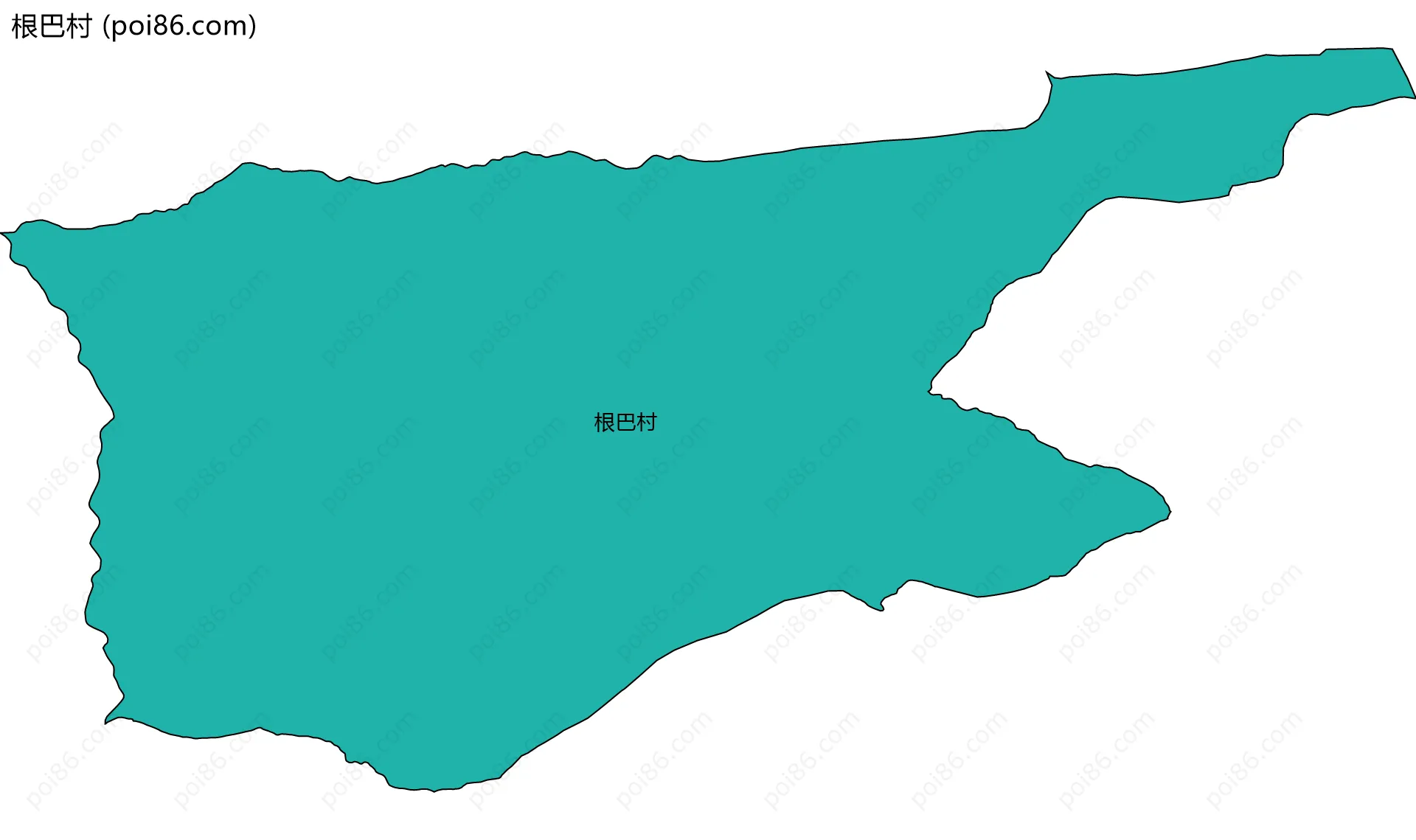 根巴村边界地图