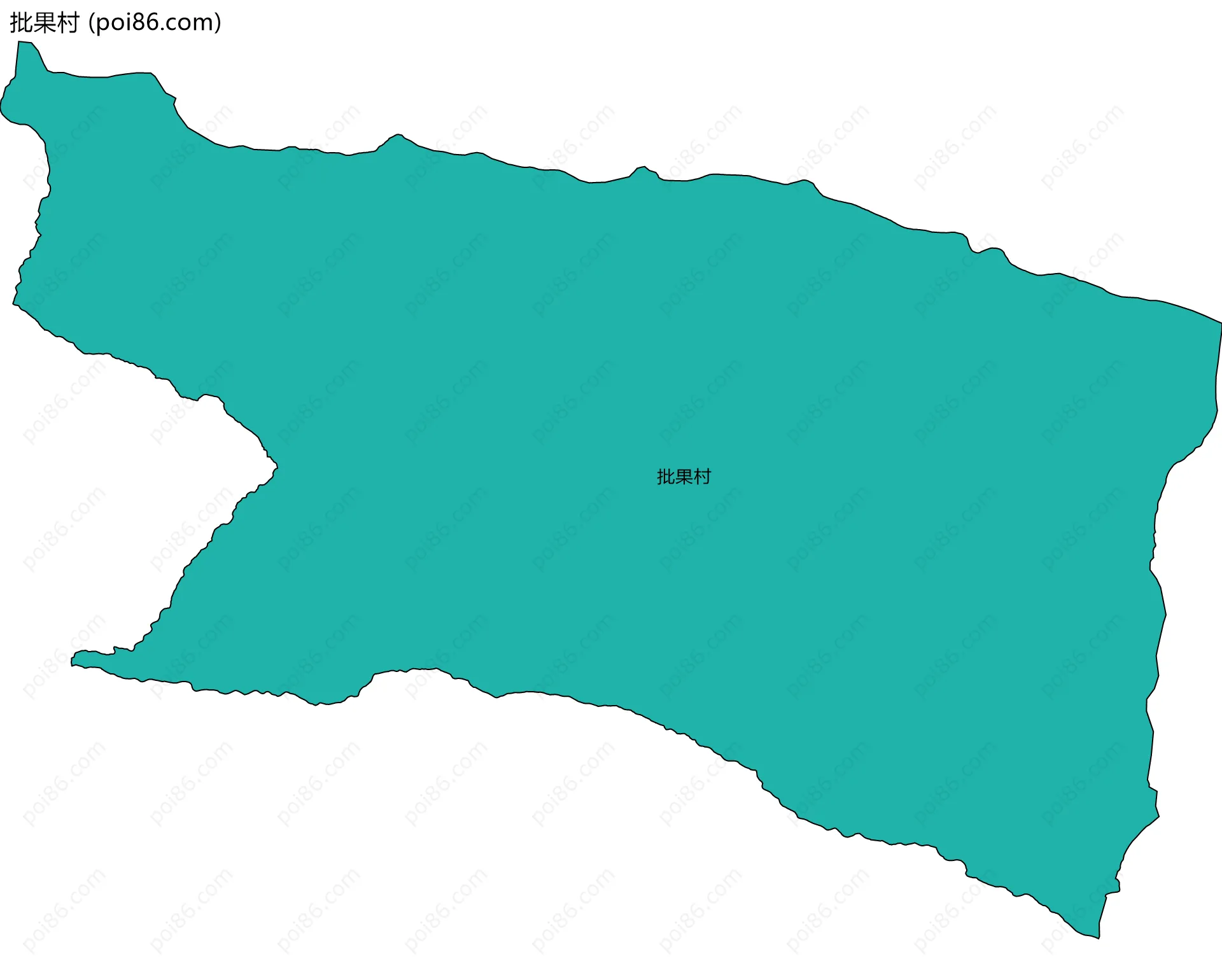 批果村边界地图