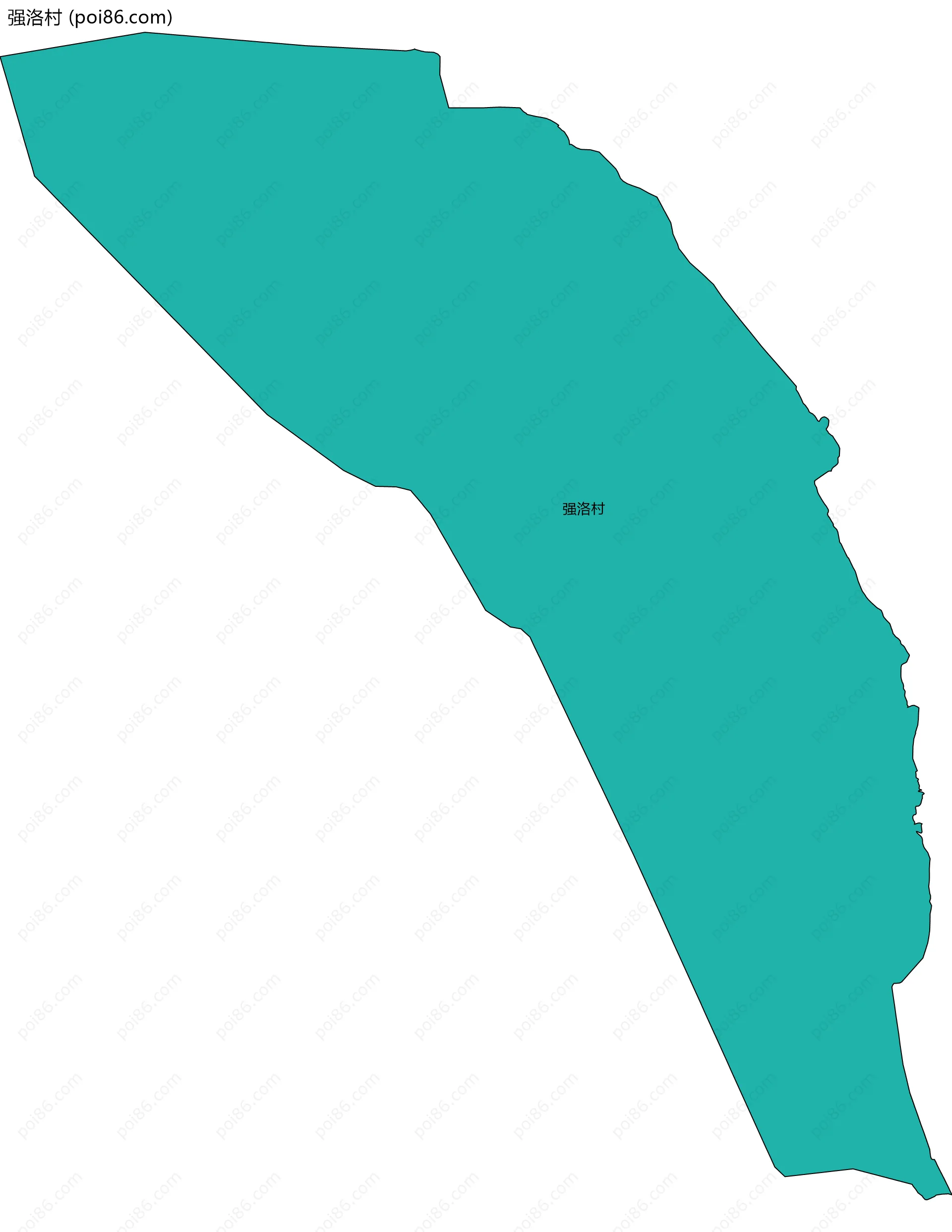 强洛村边界地图