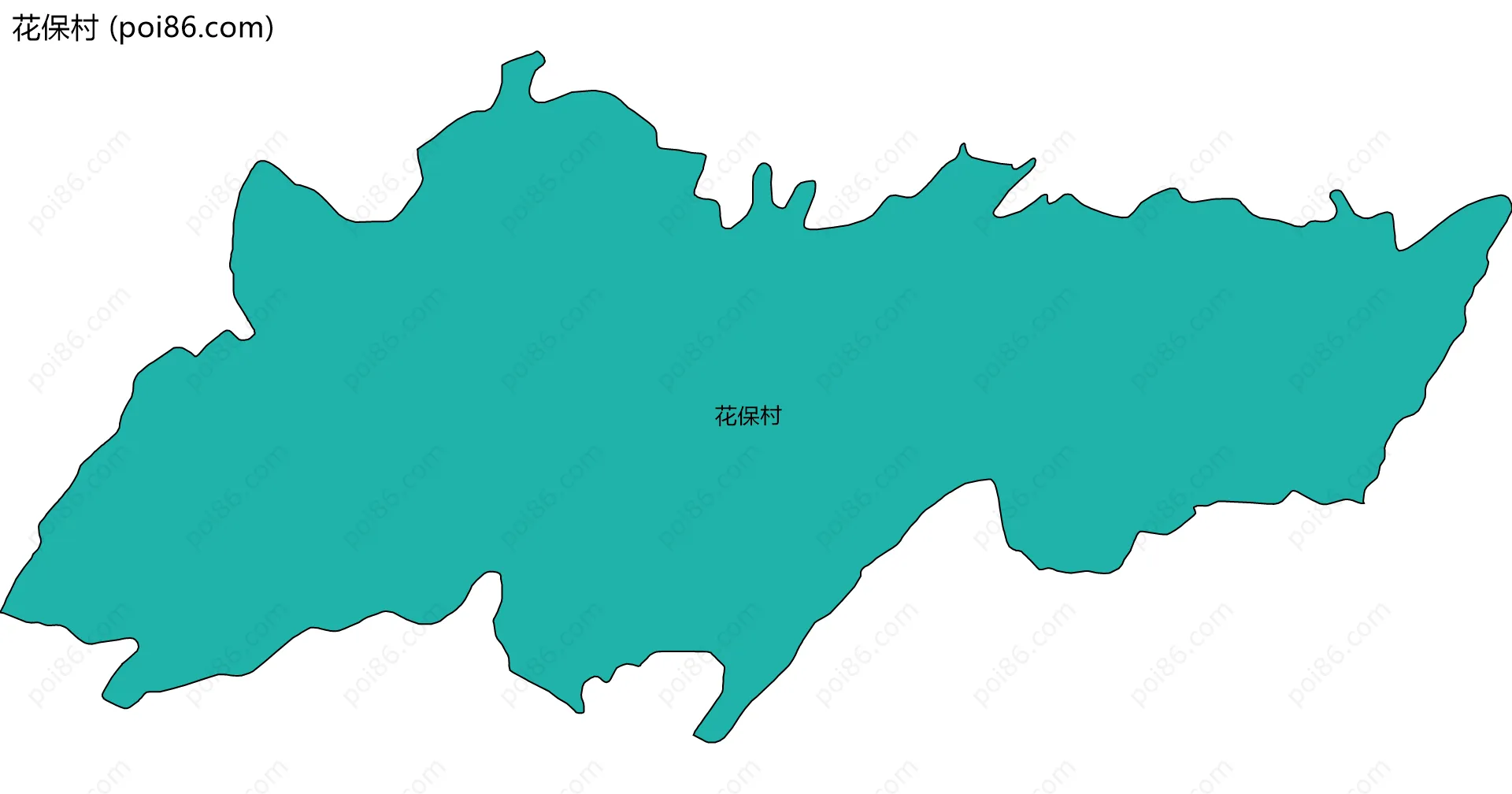 花保村边界地图