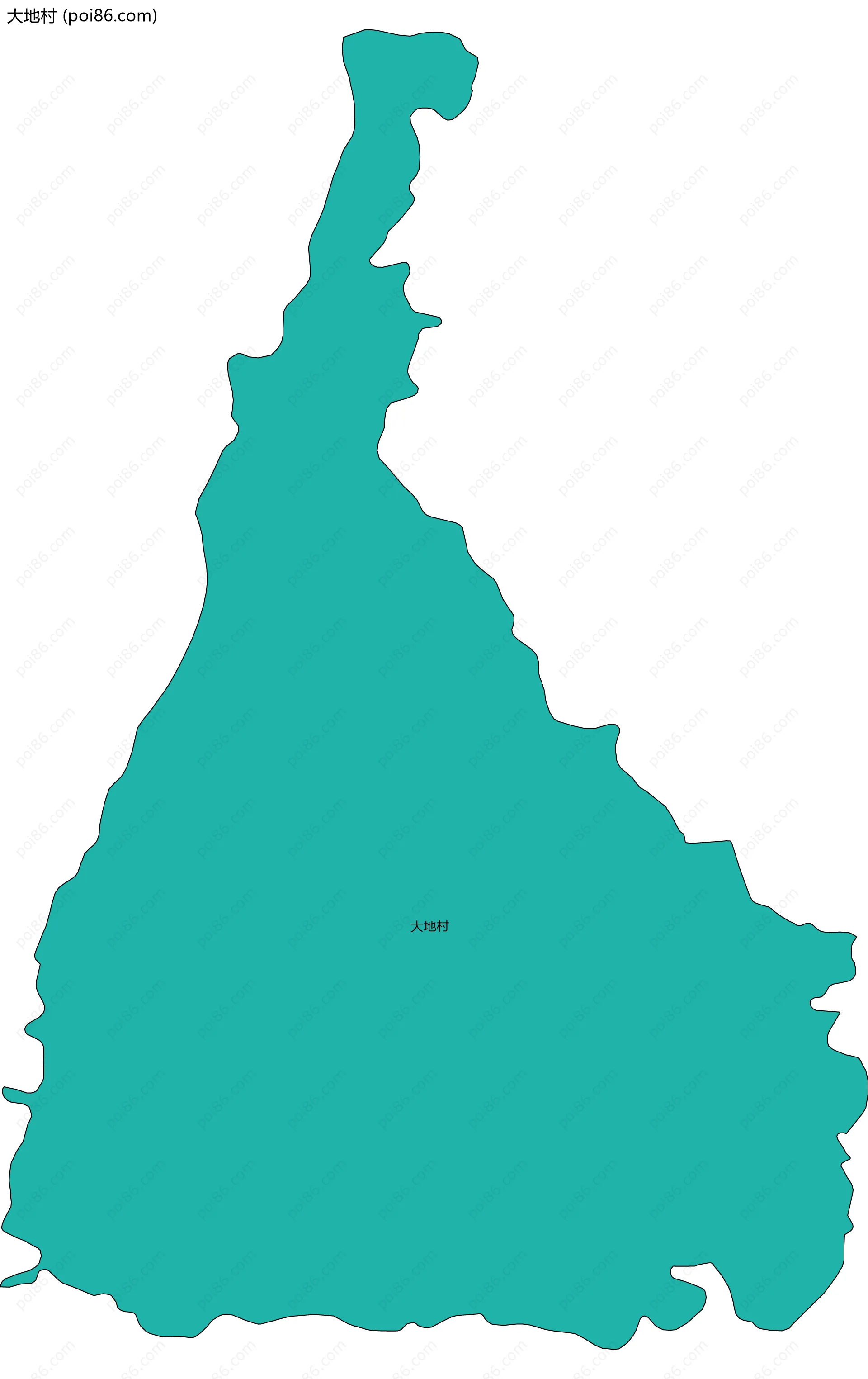 大地村边界地图