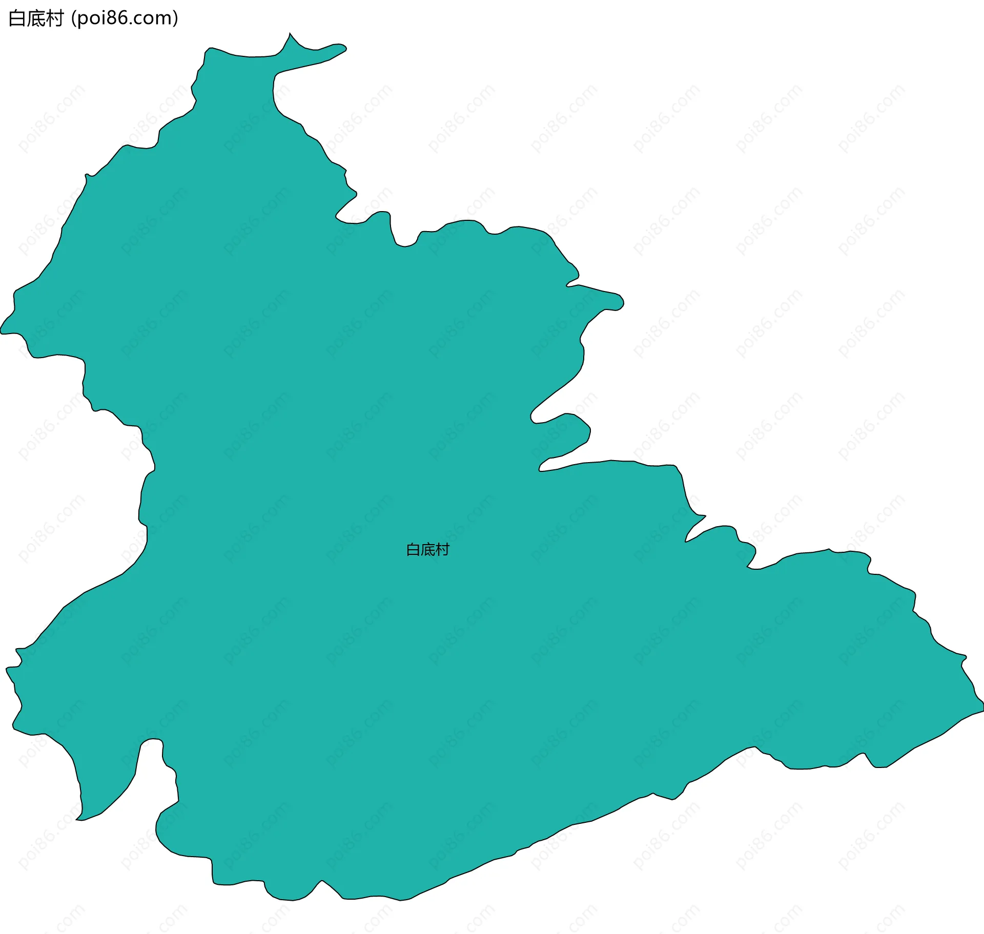白底村边界地图