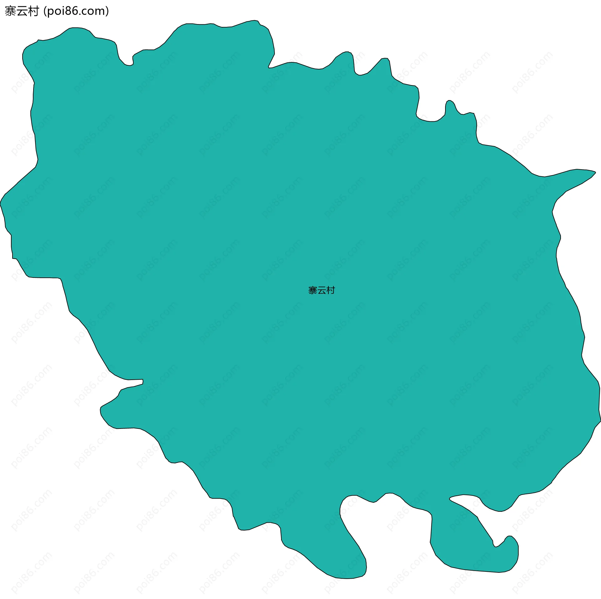 寨云村边界地图