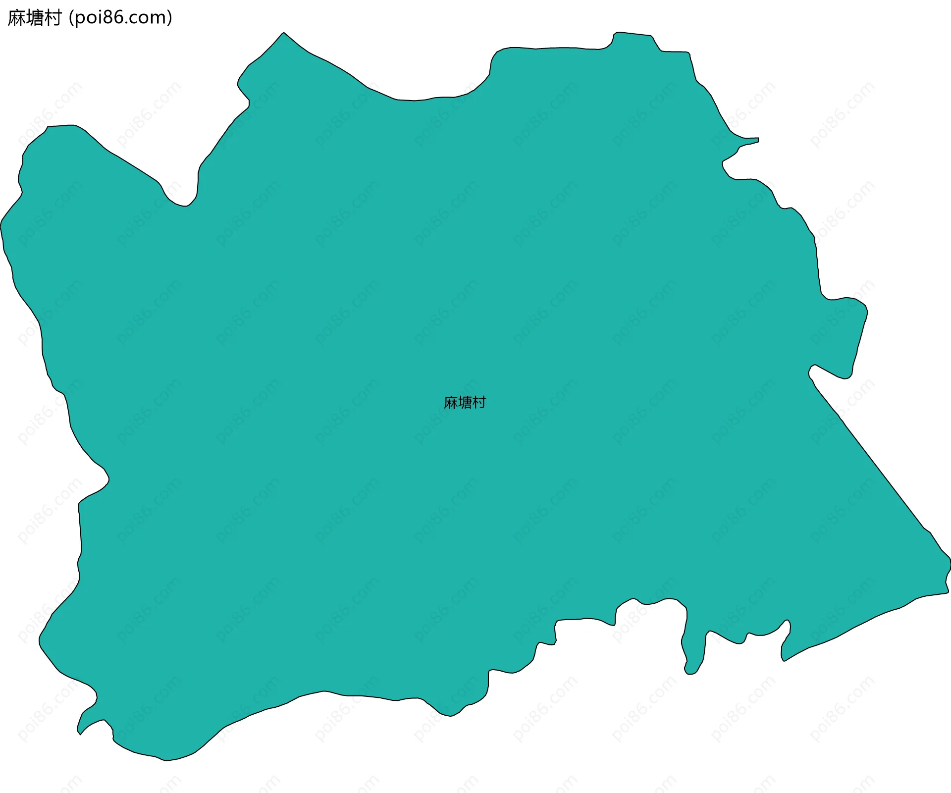 麻塘村边界地图