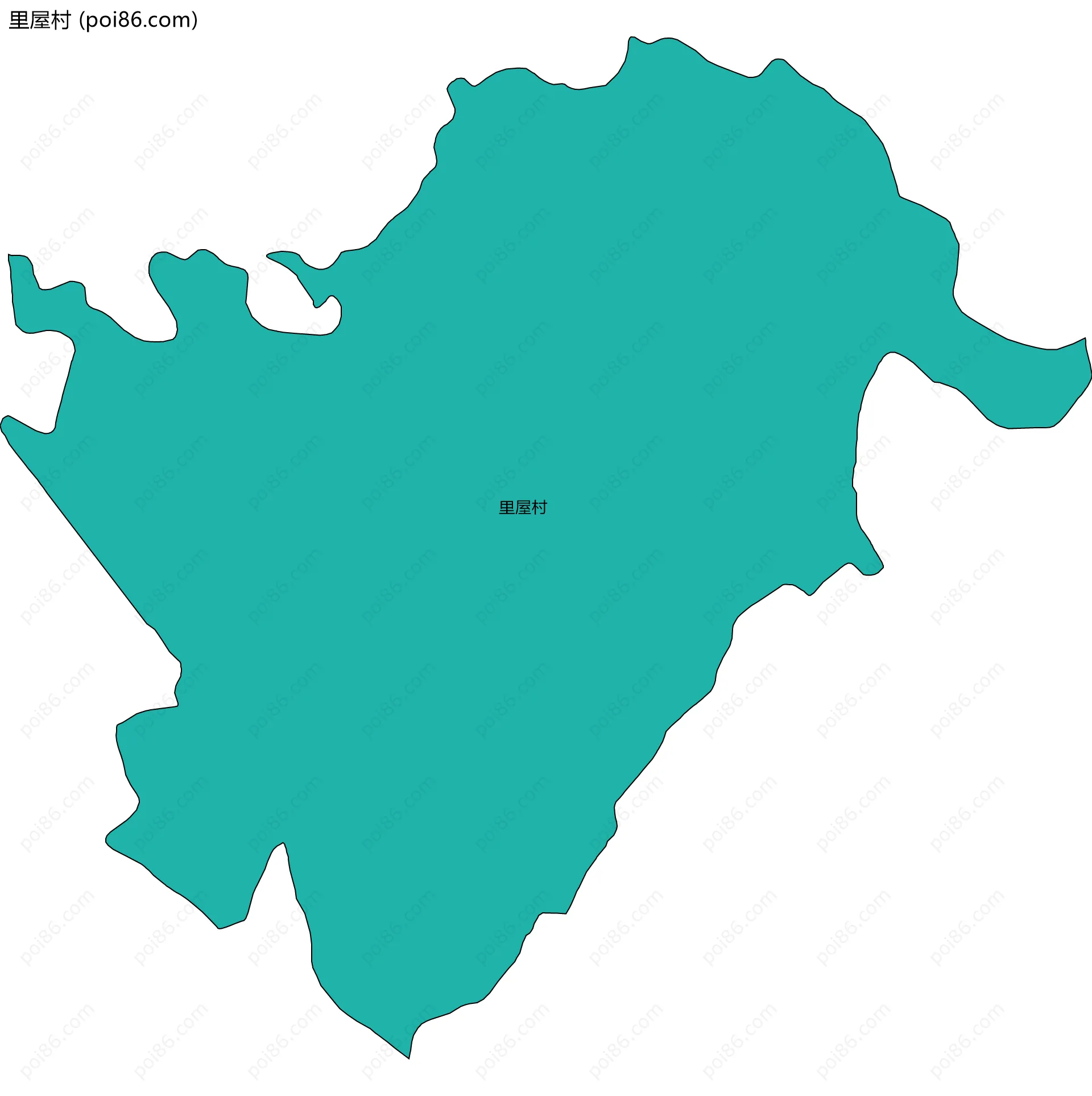 里屋村边界地图