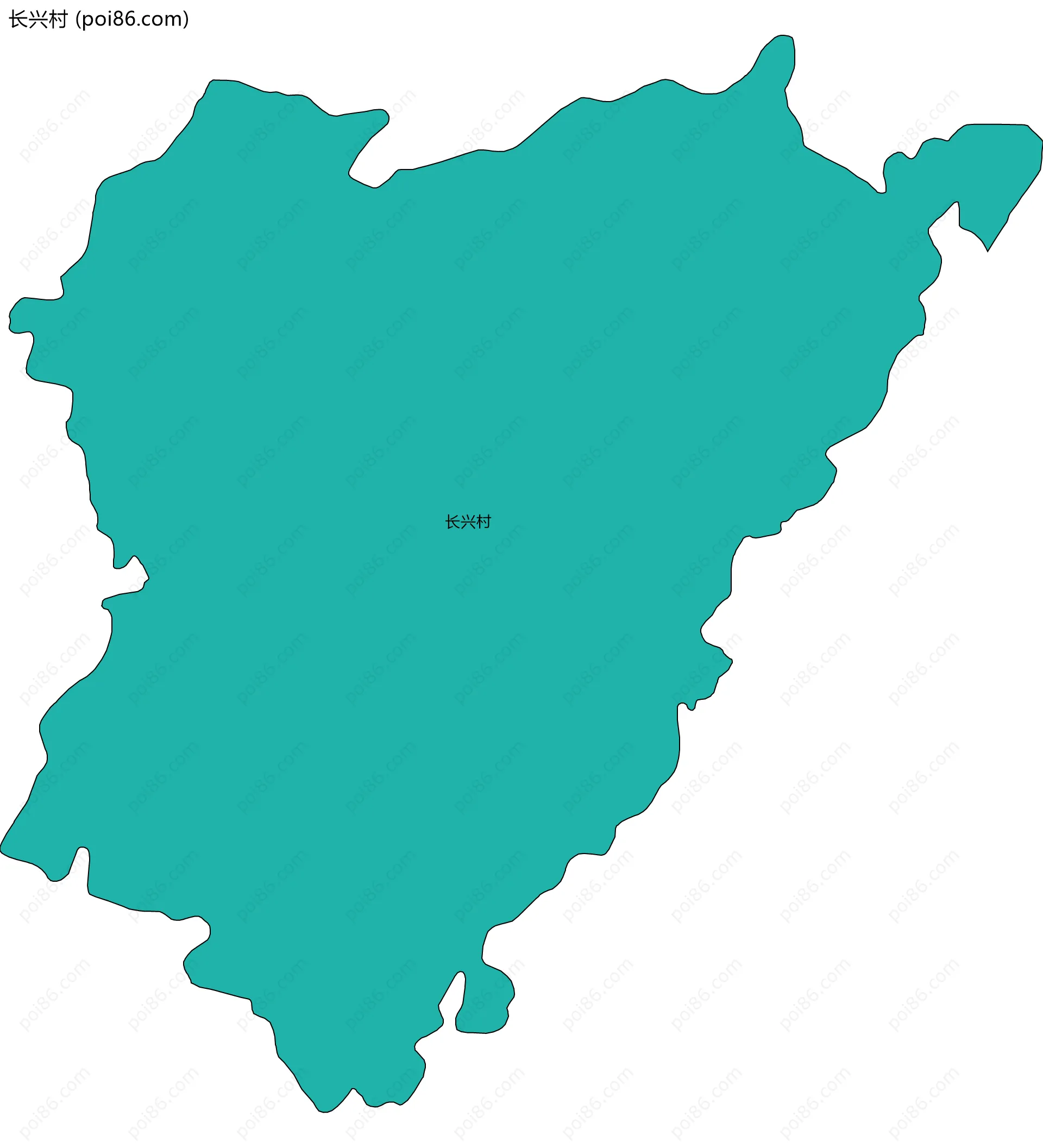 长兴村边界地图