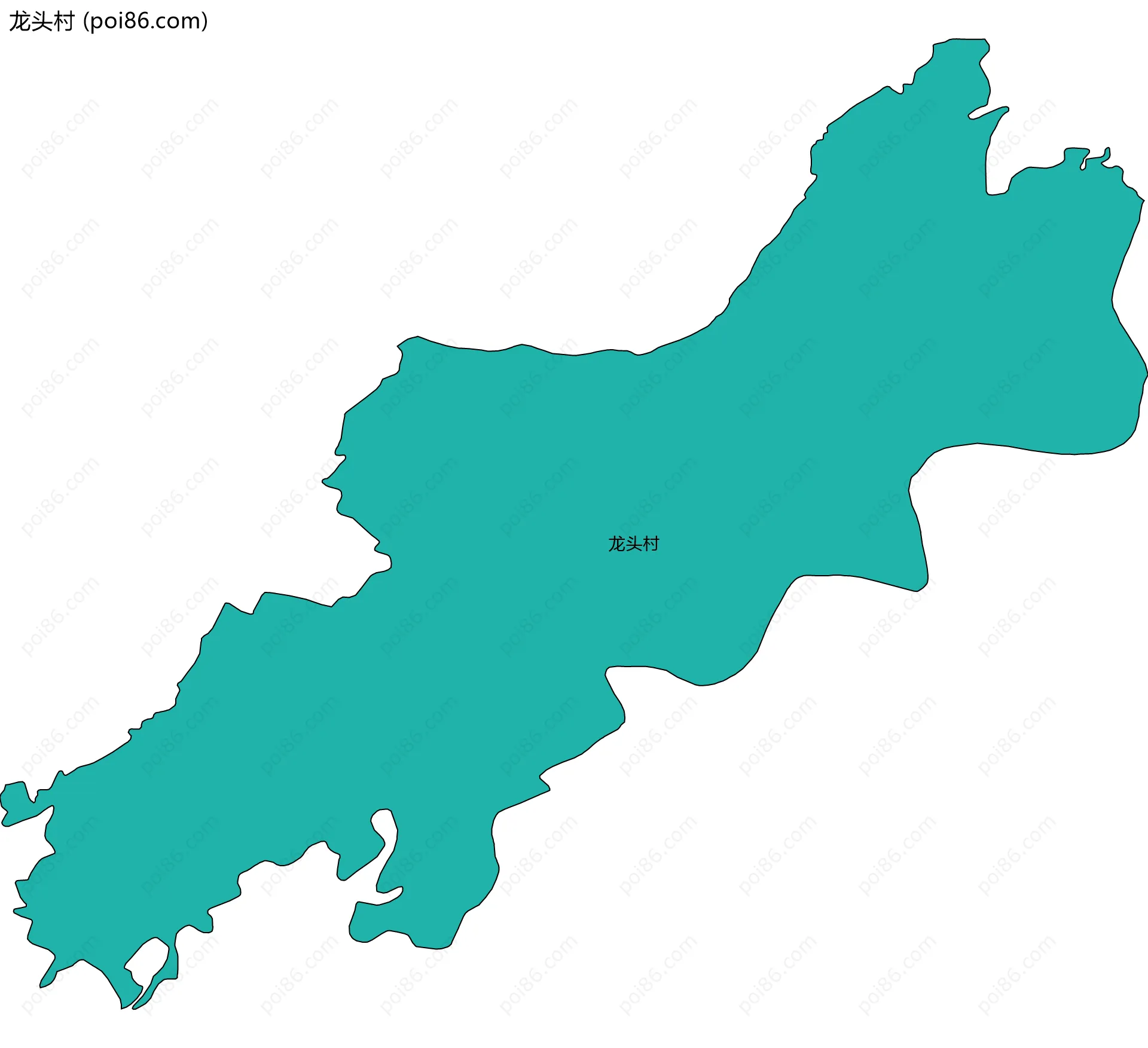 龙头村边界地图